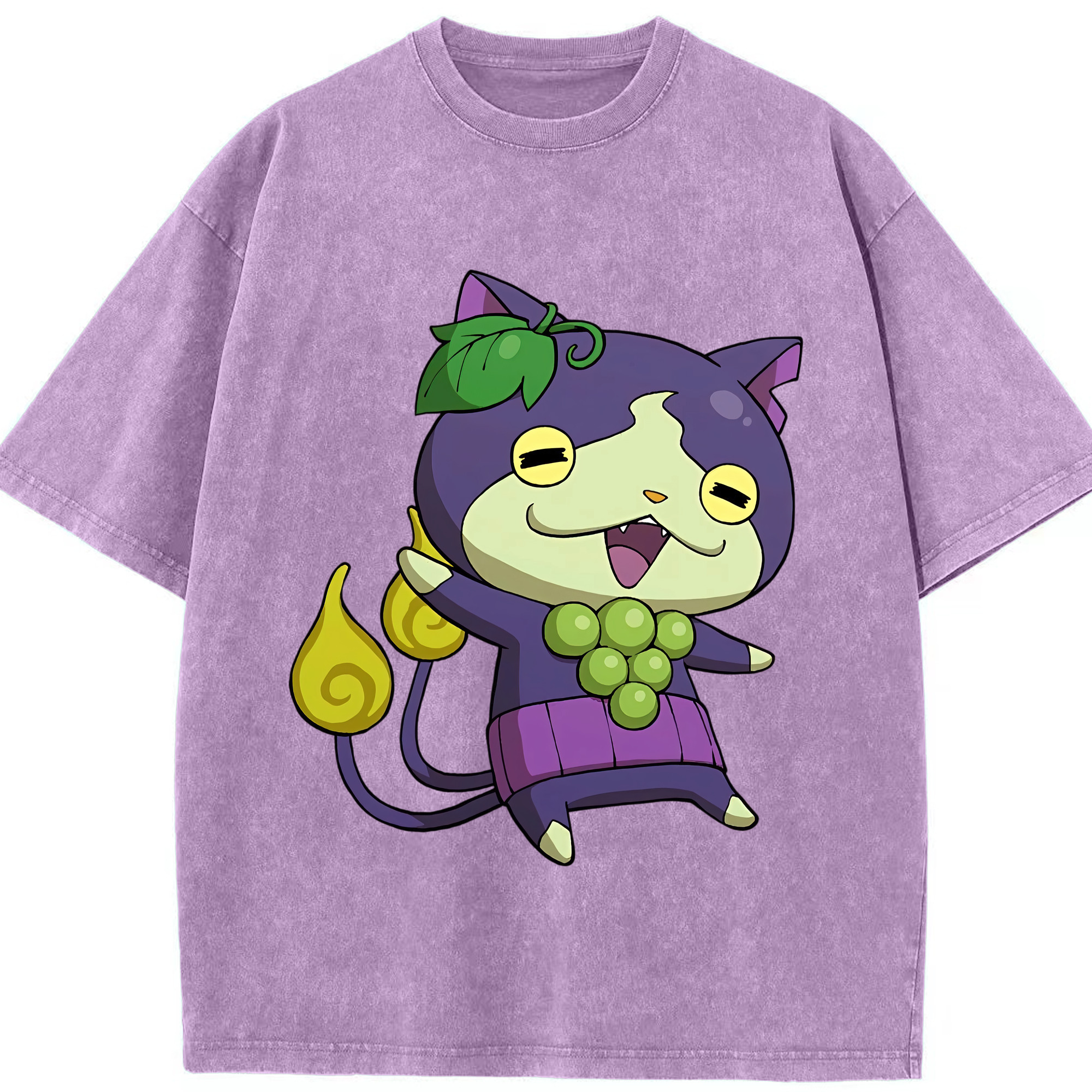 （画像用） 妖怪ウォッチ Yo-kai Watch 綿100% ヴィンテージ風 半袖Tシャツ（フロントプリント）