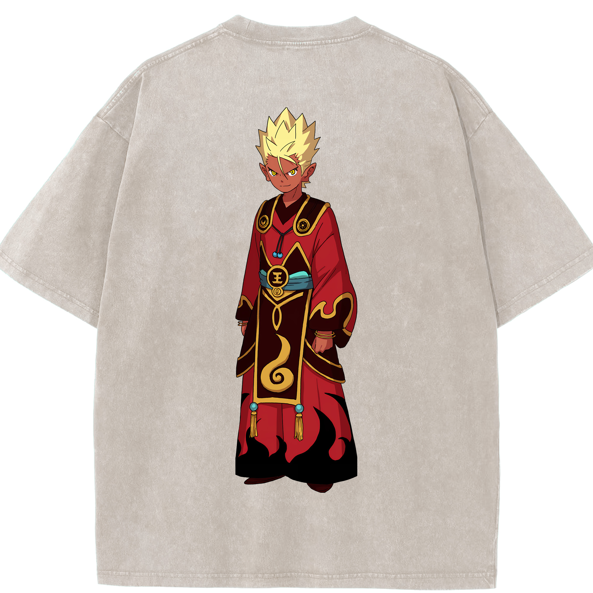（画像用） 妖怪ウォッチ Yo-kai Watch 綿100% ヴィンテージ風 半袖Tシャツ（背面プリント）