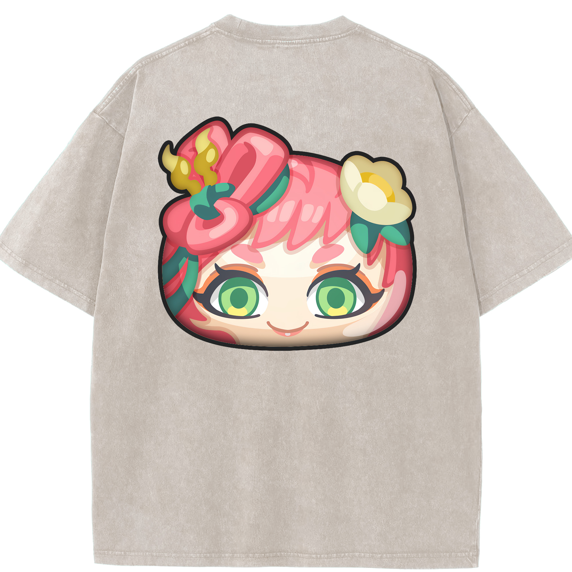 （画像用） 妖怪ウォッチ Yo-kai Watch 綿100% ヴィンテージ風 半袖Tシャツ（背面プリント）