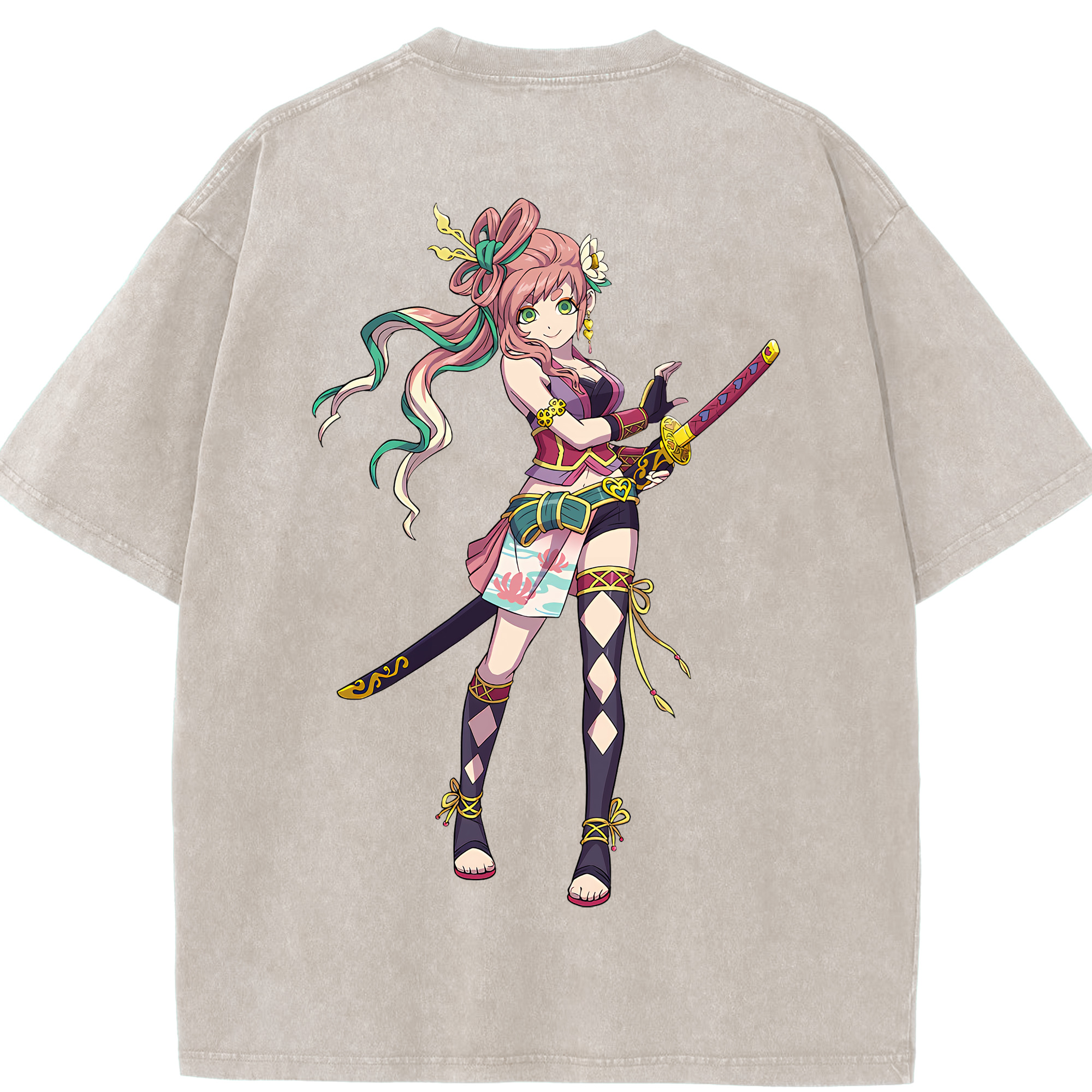 （画像用） 妖怪ウォッチ Yo-kai Watch 綿100% ヴィンテージ風 半袖Tシャツ（背面プリント）