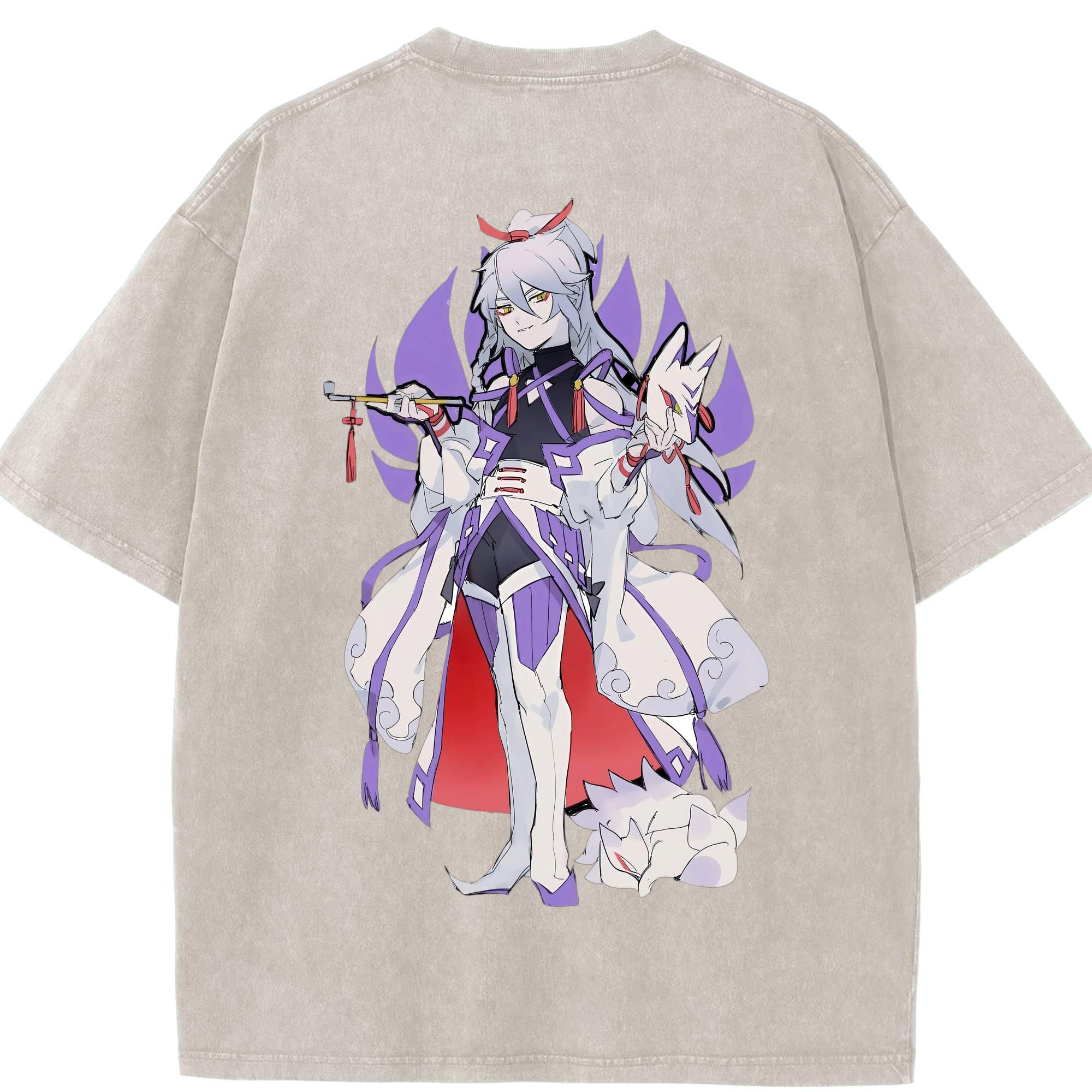 （画像用） 妖怪ウォッチ Yo-kai Watch 綿100% ヴィンテージ風 半袖Tシャツ（背面プリント）