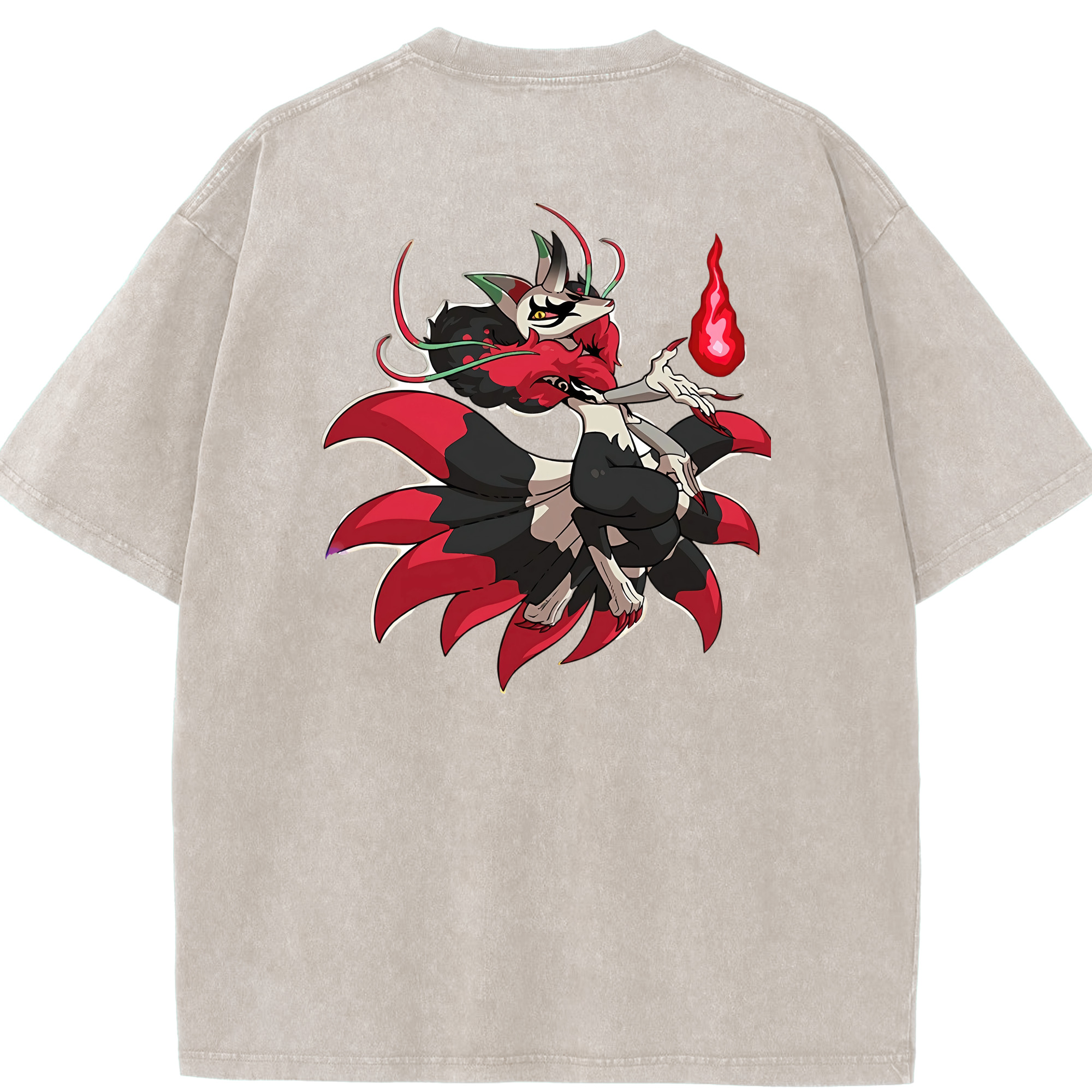 （画像用） 妖怪ウォッチ Yo-kai Watch 綿100% ヴィンテージ風 半袖Tシャツ（背面プリント）