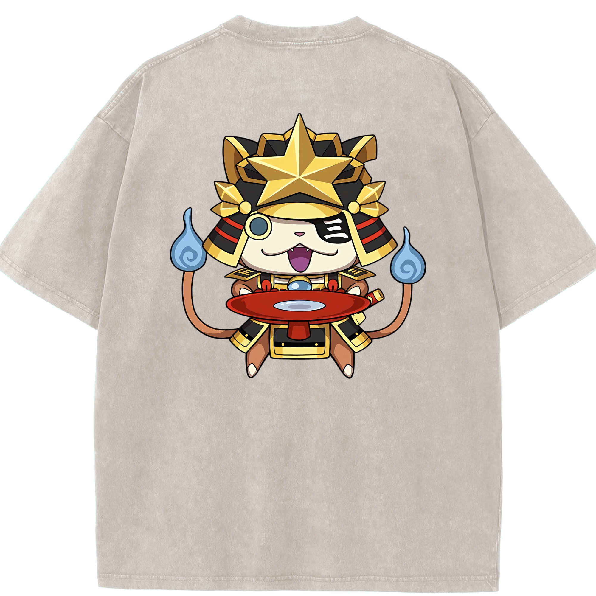 （画像用） 妖怪ウォッチ Yo-kai Watch 綿100% ヴィンテージ風 半袖Tシャツ（背面プリント）