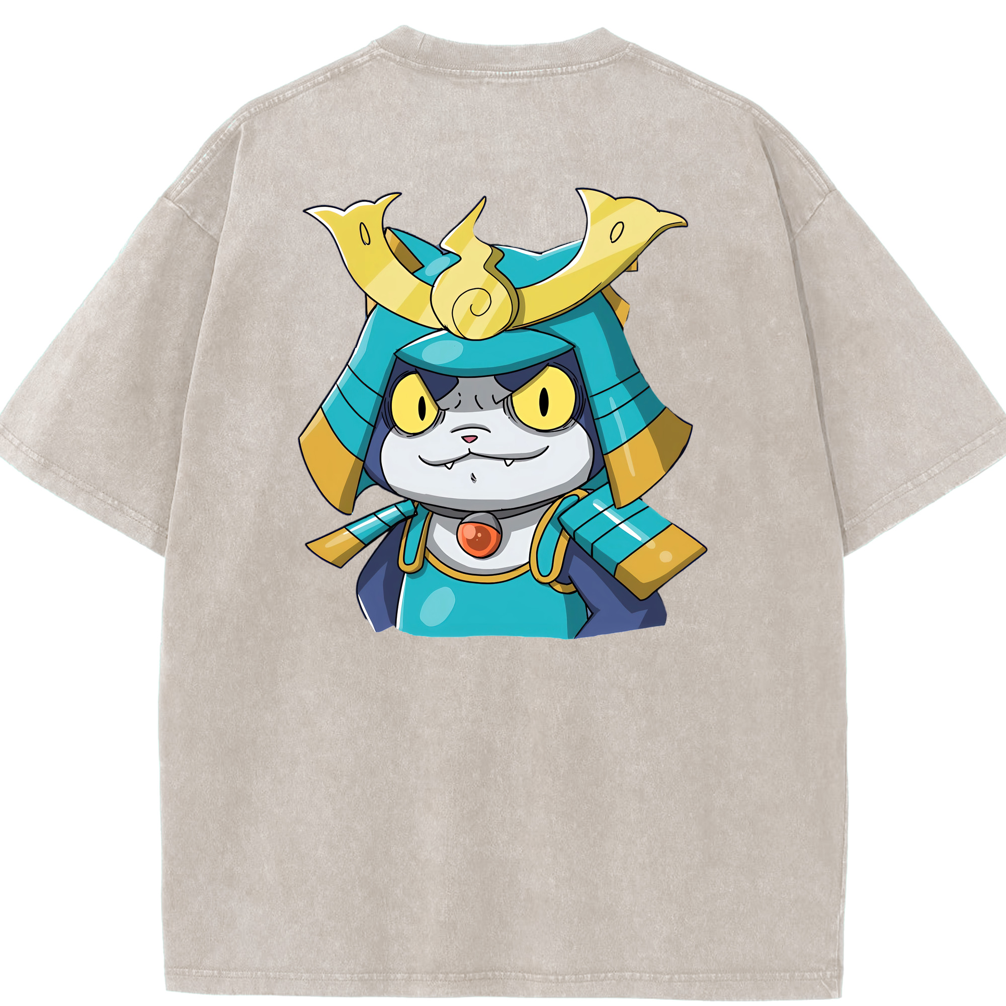 （画像用） 妖怪ウォッチ Yo-kai Watch 綿100% ヴィンテージ風 半袖Tシャツ（背面プリント）