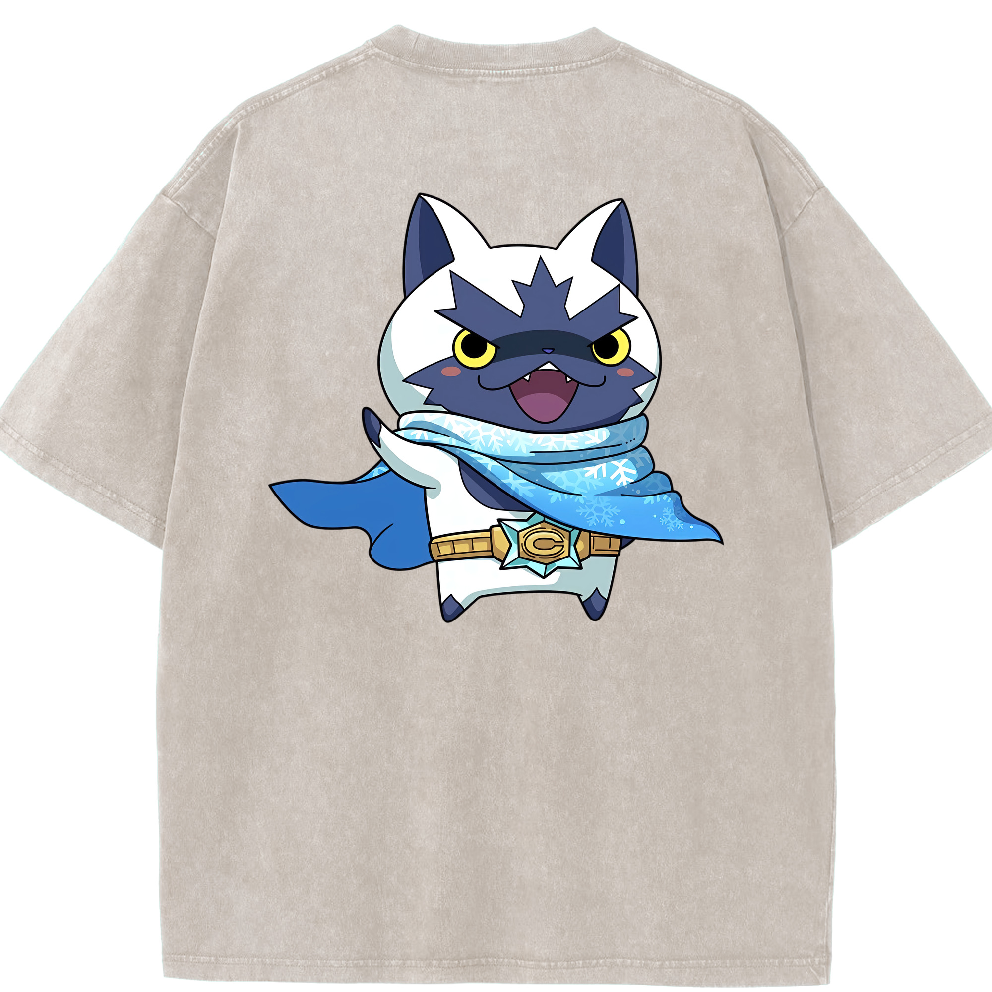 （画像用） 妖怪ウォッチ Yo-kai Watch 綿100% ヴィンテージ風 半袖Tシャツ（背面プリント）
