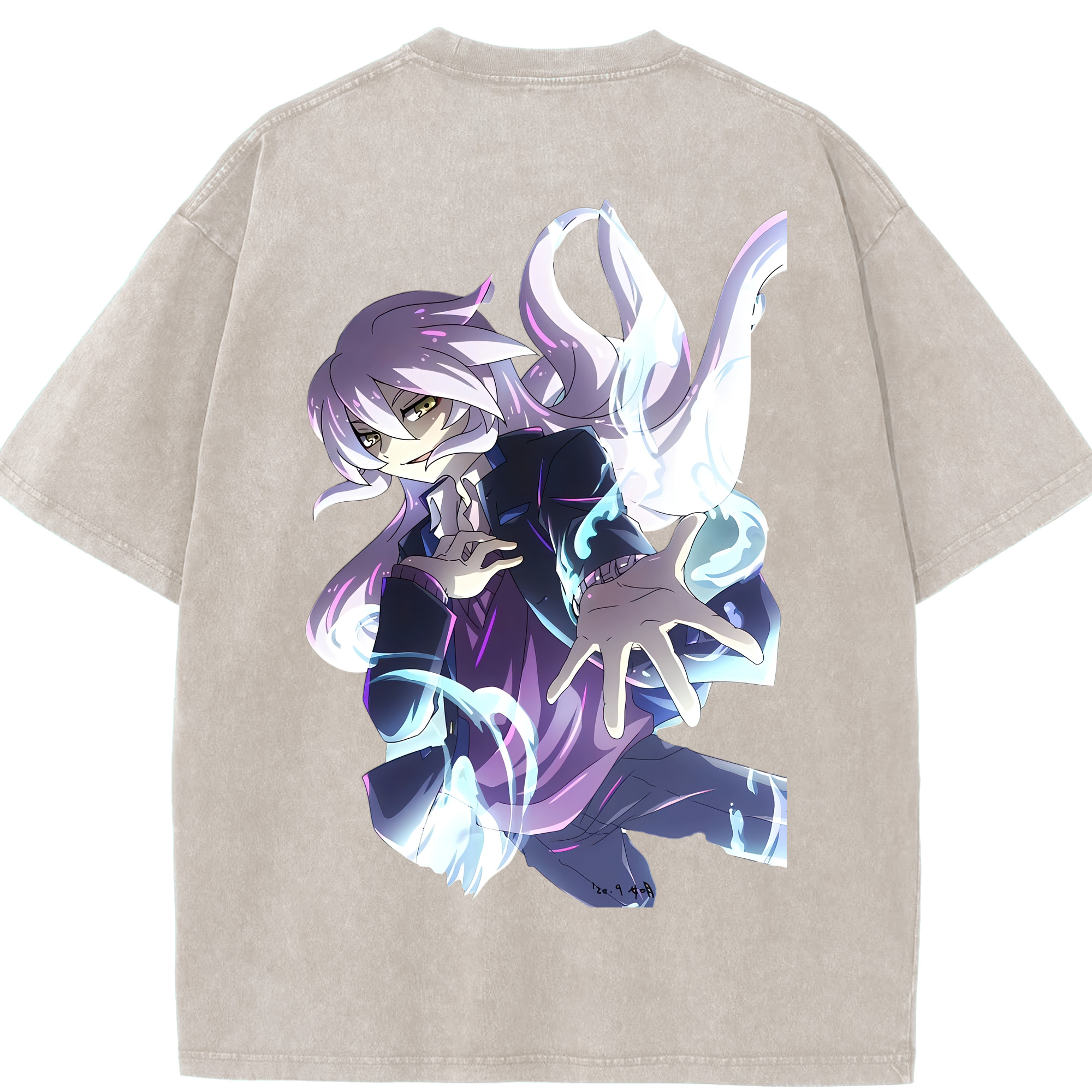 （画像用） 妖怪ウォッチ Yo-kai Watch 綿100% ヴィンテージ風 半袖Tシャツ（背面プリント）