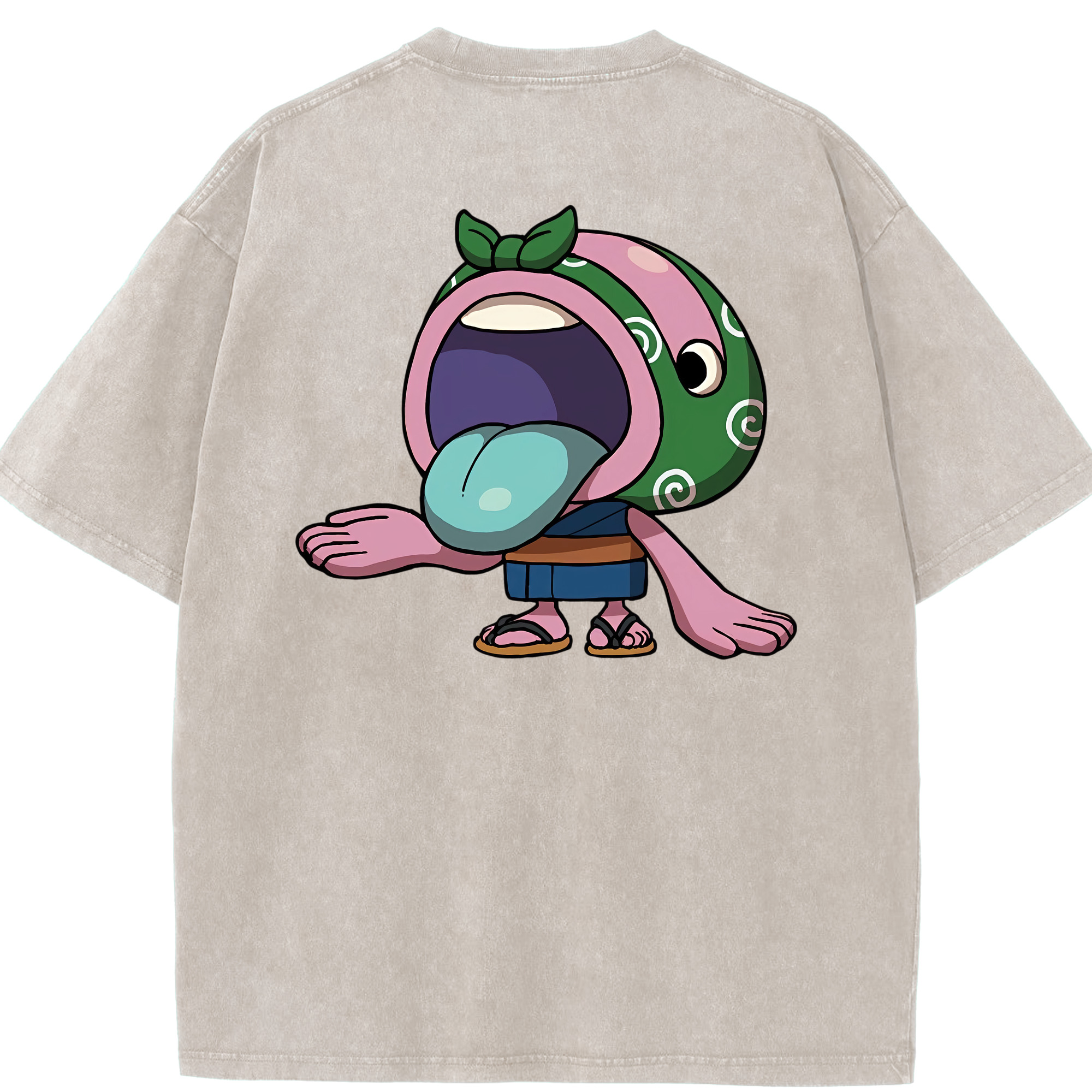 （画像用） 妖怪ウォッチ Yo-kai Watch 綿100% ヴィンテージ風 半袖Tシャツ（背面プリント）