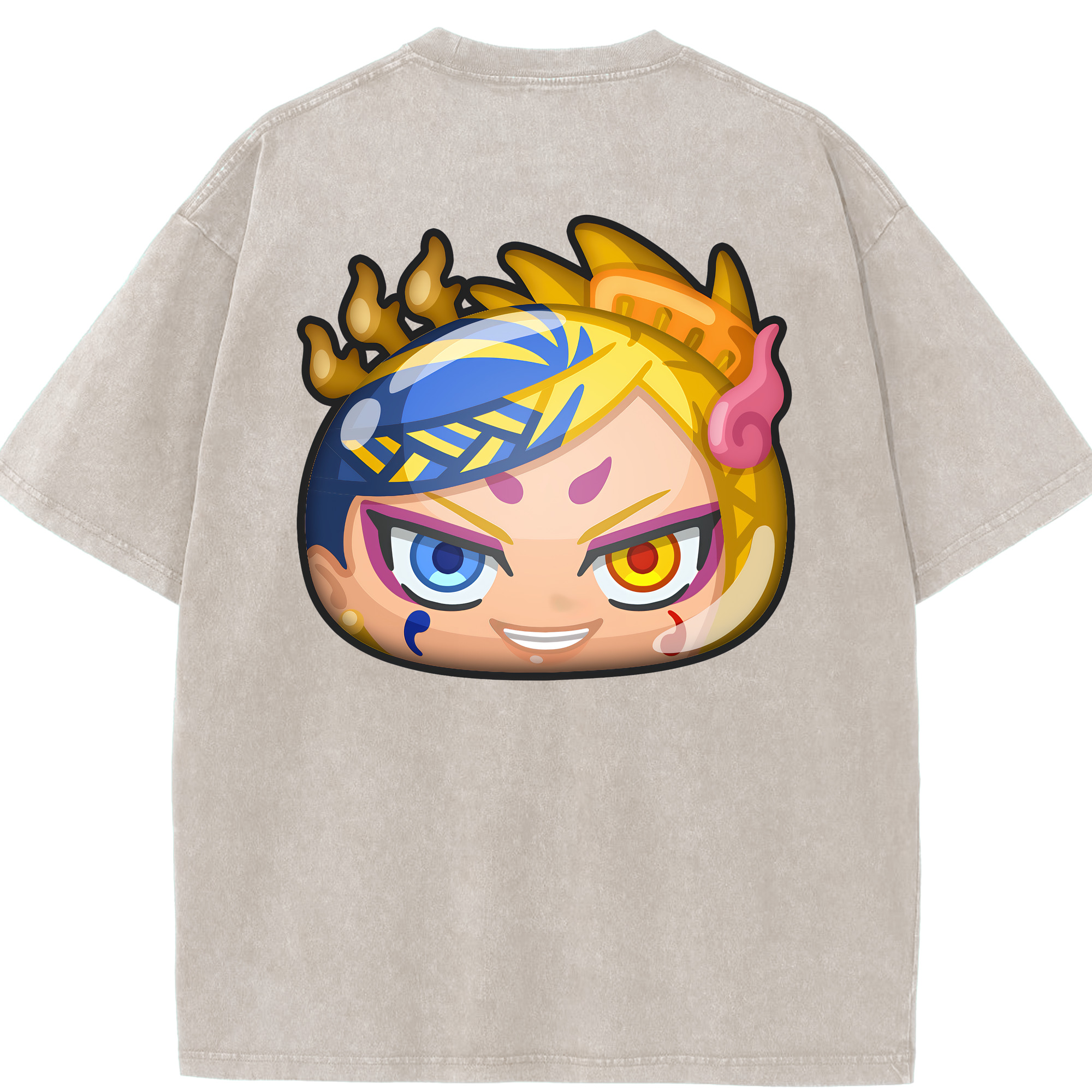 （画像用） 妖怪ウォッチ Yo-kai Watch 綿100% ヴィンテージ風 半袖Tシャツ（背面プリント）