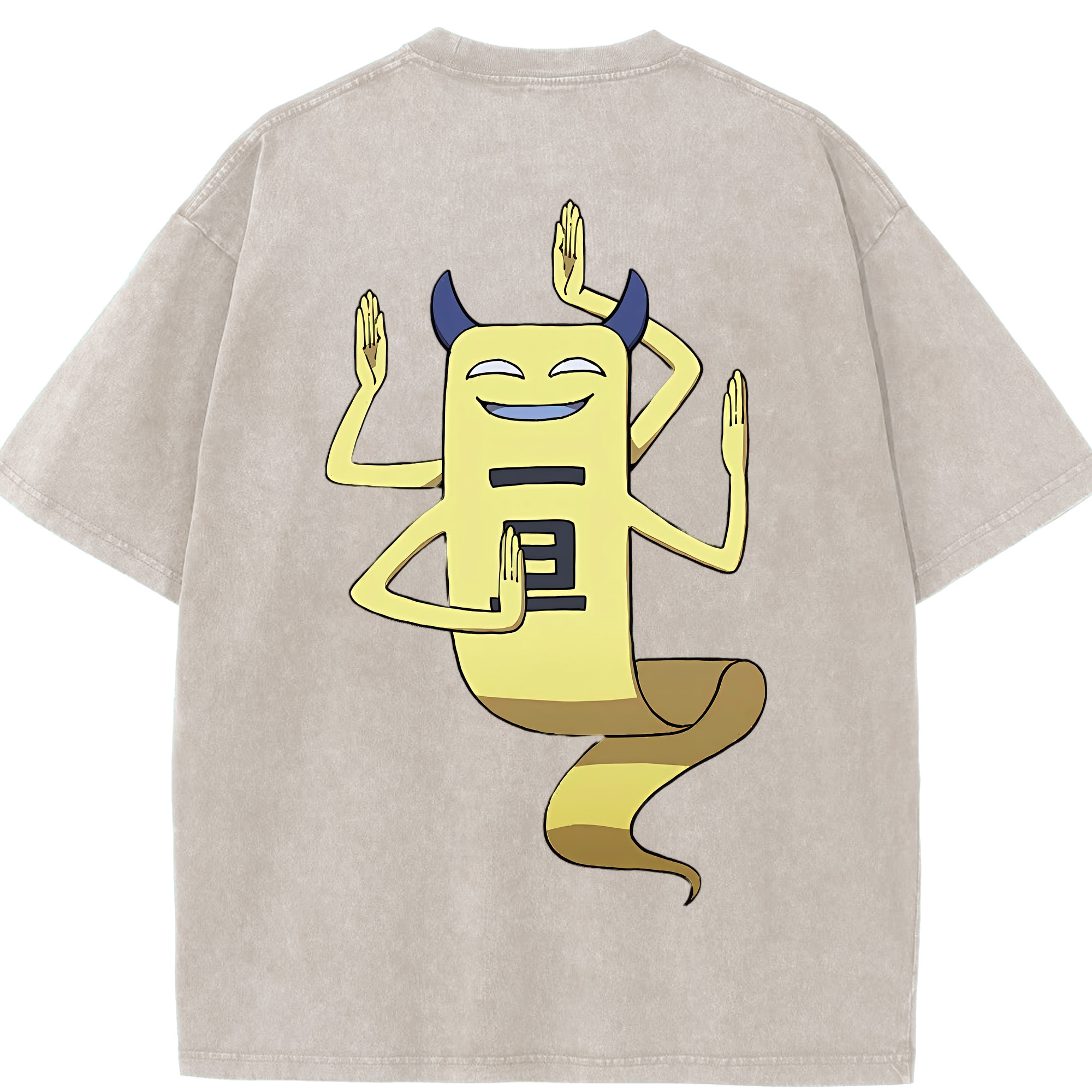 （画像用） 妖怪ウォッチ Yo-kai Watch 綿100% ヴィンテージ風 半袖Tシャツ（背面プリント）