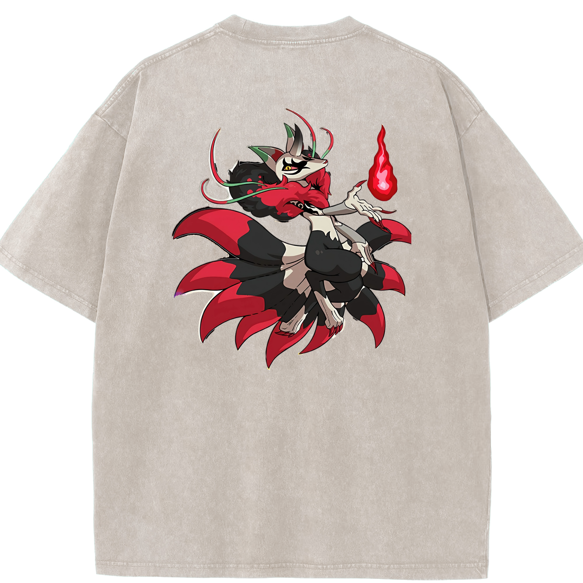 （画像用） 妖怪ウォッチ Yo-kai Watch 綿100% ヴィンテージ風 半袖Tシャツ（背面プリント）