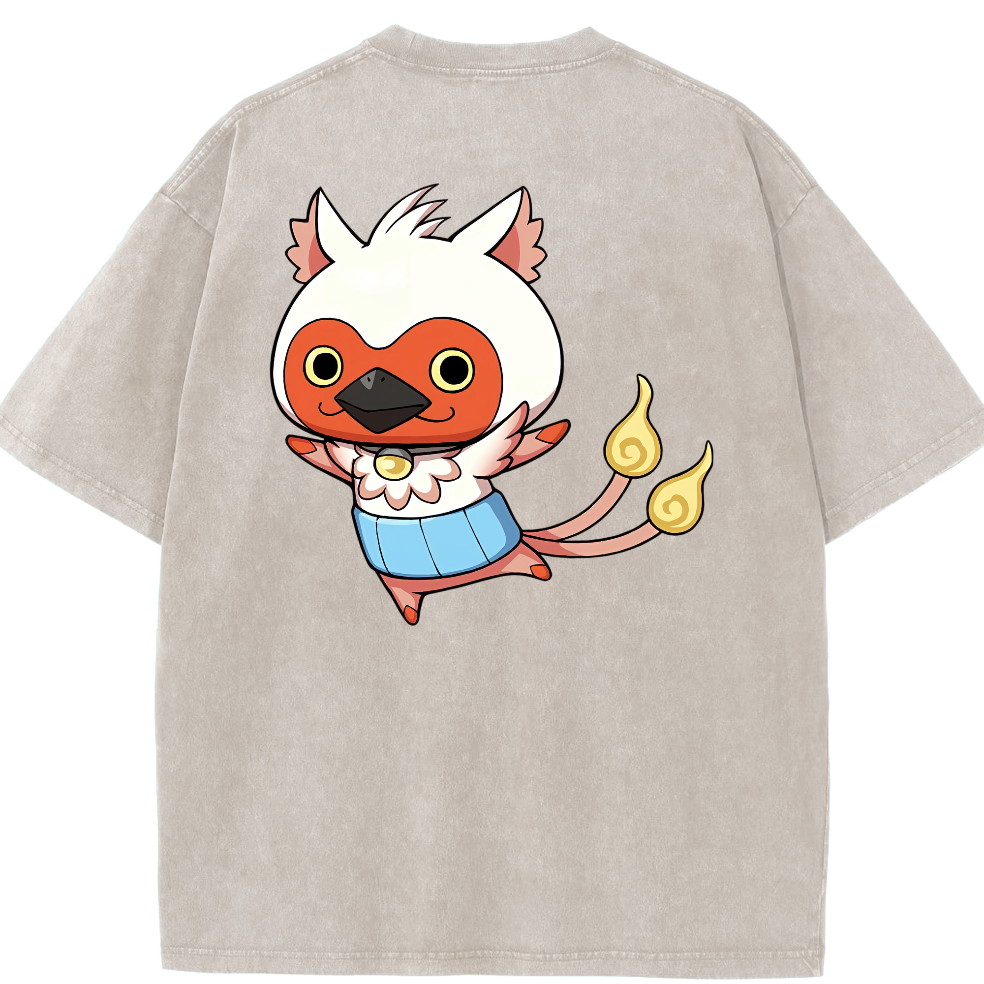 （画像用） 妖怪ウォッチ Yo-kai Watch 綿100% ヴィンテージ風 半袖Tシャツ（背面プリント）