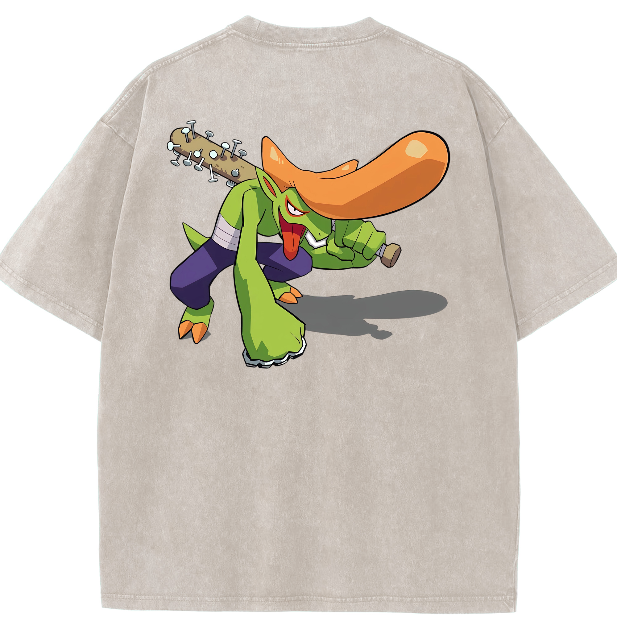 （画像用） 妖怪ウォッチ Yo-kai Watch 綿100% ヴィンテージ風 半袖Tシャツ（背面プリント）