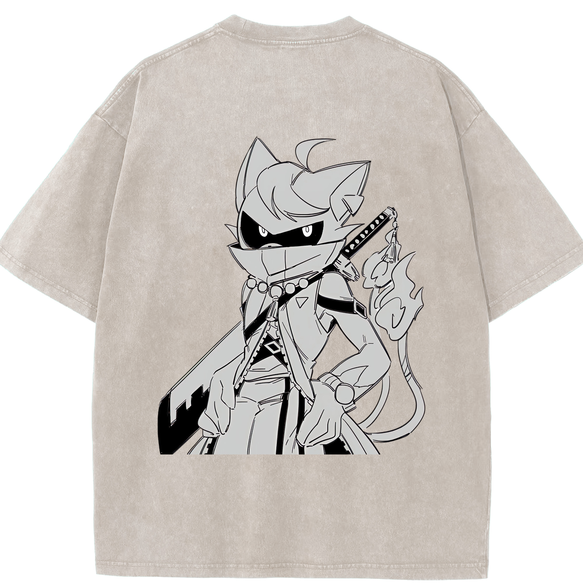 （画像用） 妖怪ウォッチ Yo-kai Watch 綿100% ヴィンテージ風 半袖Tシャツ（背面プリント）