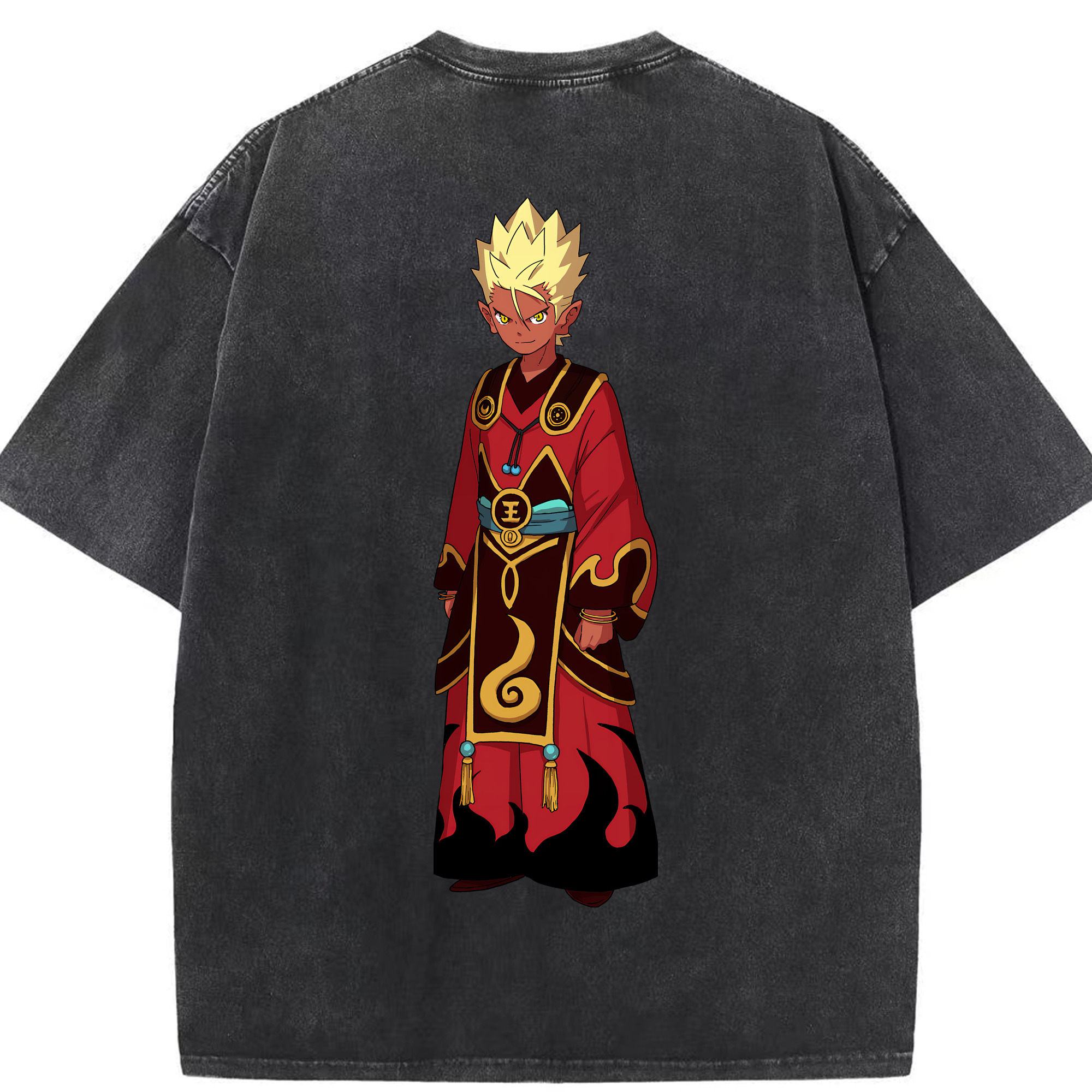 （画像用） 妖怪ウォッチ Yo-kai Watch 綿100% ヴィンテージ風 半袖Tシャツ（背面プリント）
