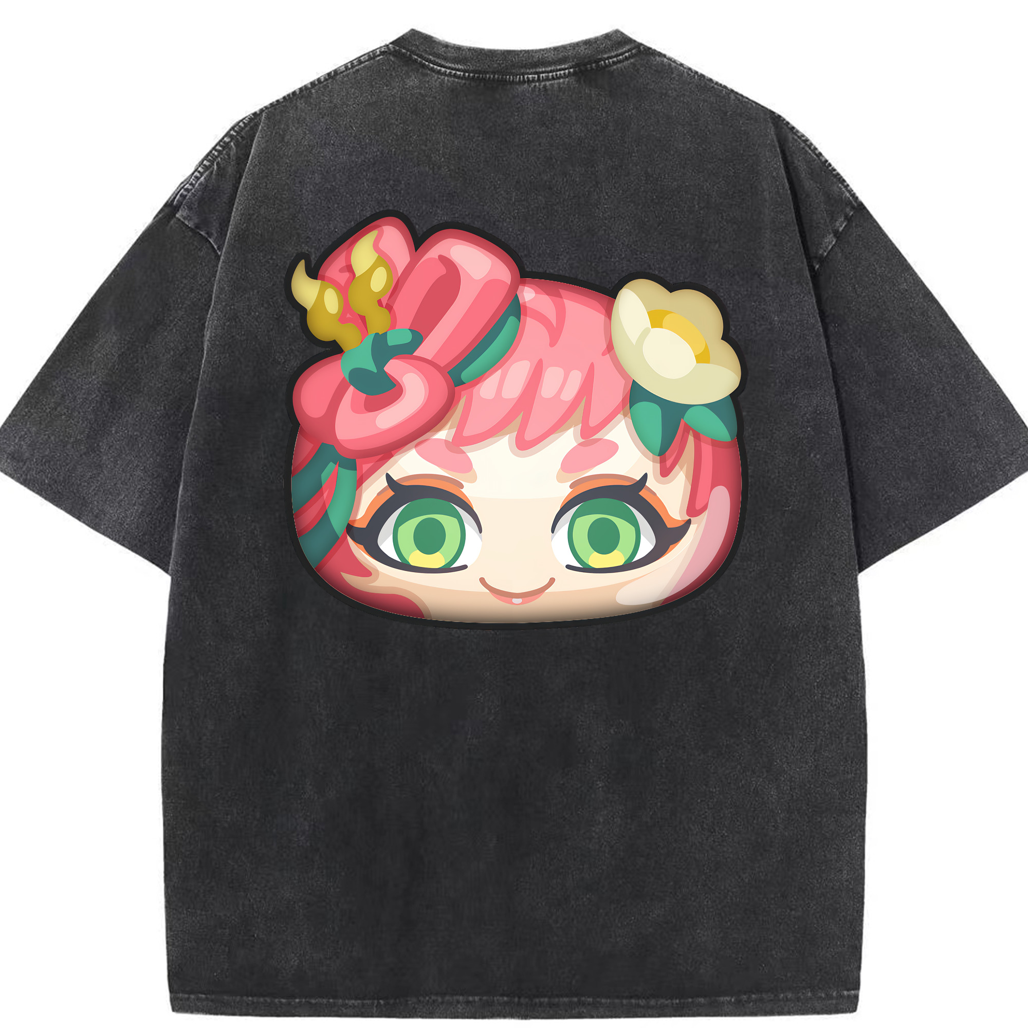 （画像用） 妖怪ウォッチ Yo-kai Watch 綿100% ヴィンテージ風 半袖Tシャツ（背面プリント）
