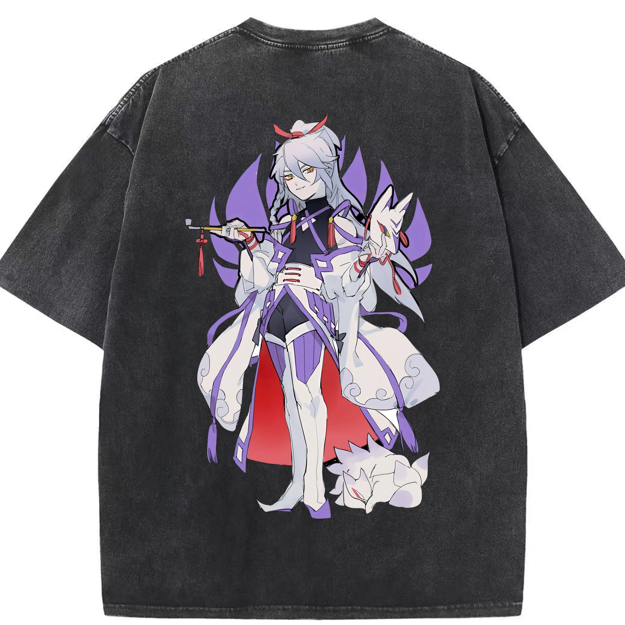 （画像用） 妖怪ウォッチ Yo-kai Watch 綿100% ヴィンテージ風 半袖Tシャツ（背面プリント）