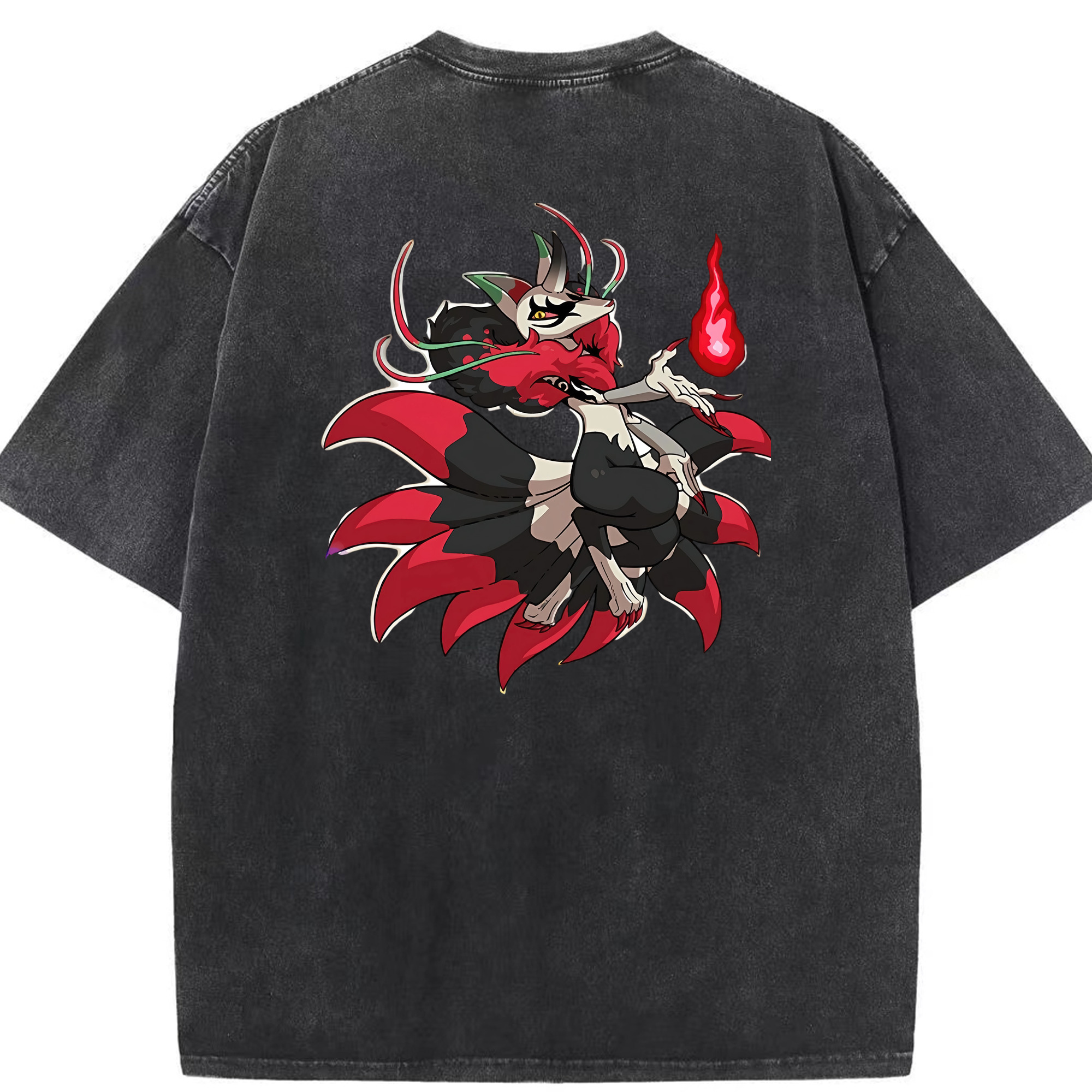 （画像用） 妖怪ウォッチ Yo-kai Watch 綿100% ヴィンテージ風 半袖Tシャツ（背面プリント）