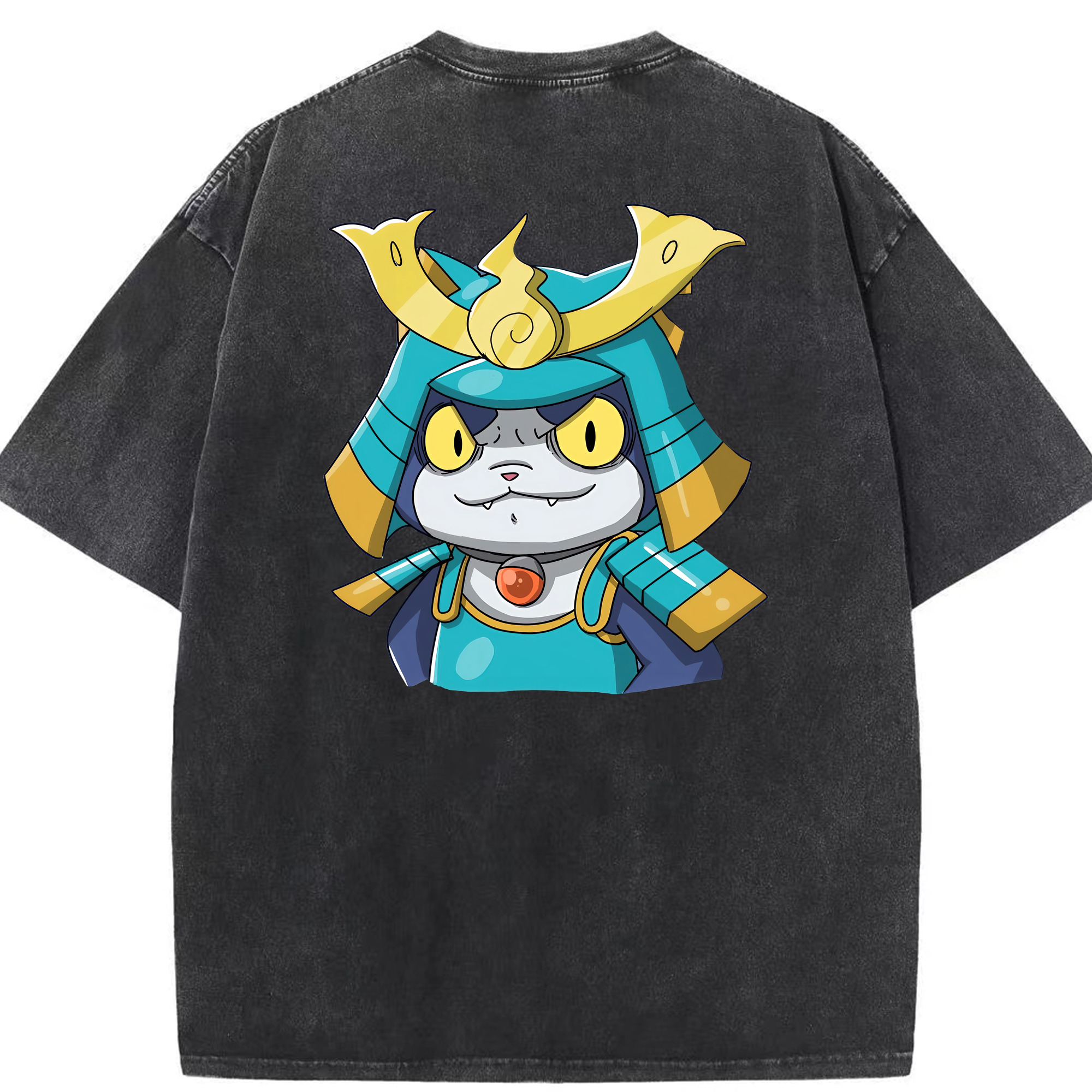 （画像用） 妖怪ウォッチ Yo-kai Watch 綿100% ヴィンテージ風 半袖Tシャツ（背面プリント）
