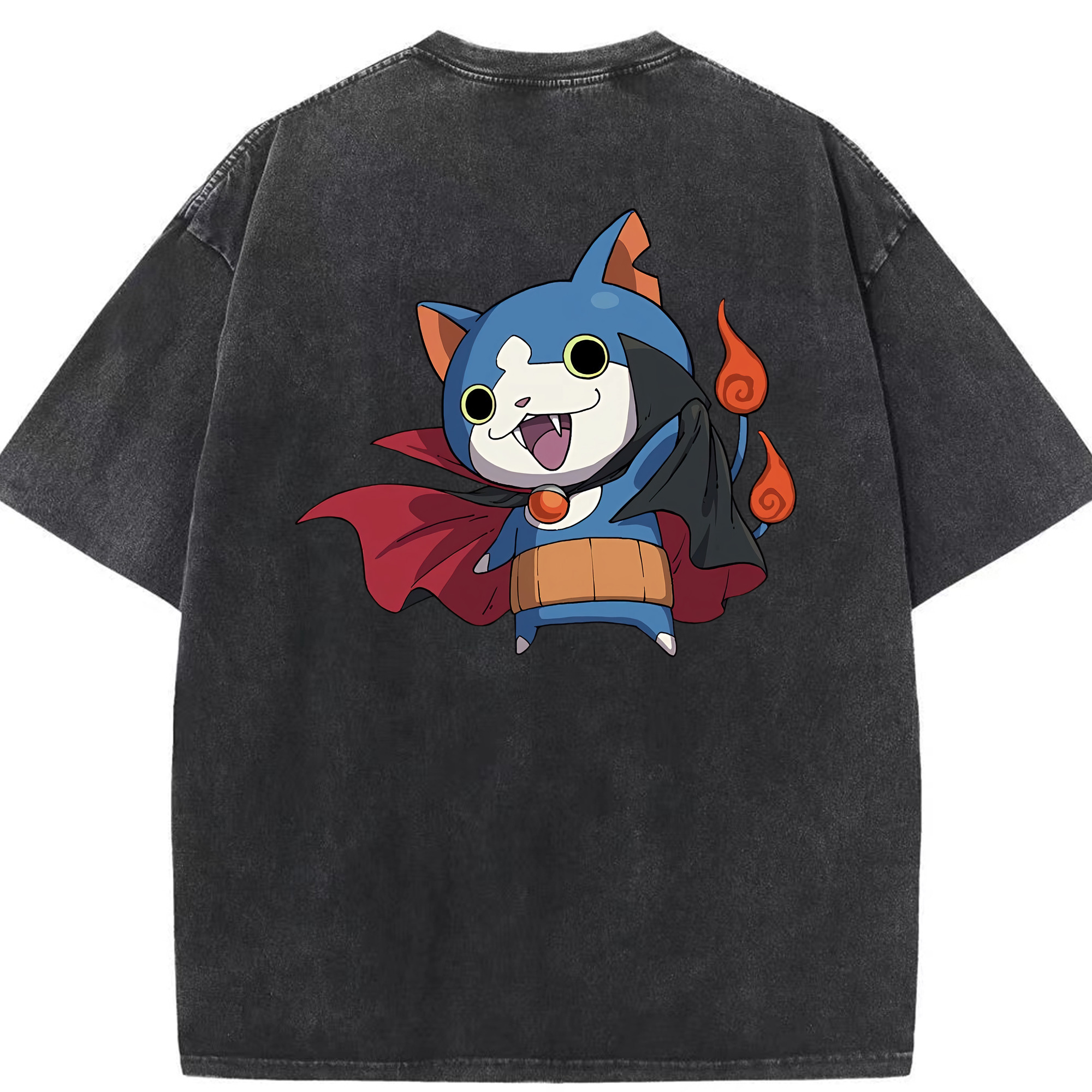 （画像用） 妖怪ウォッチ Yo-kai Watch 綿100% ヴィンテージ風 半袖Tシャツ（背面プリント）