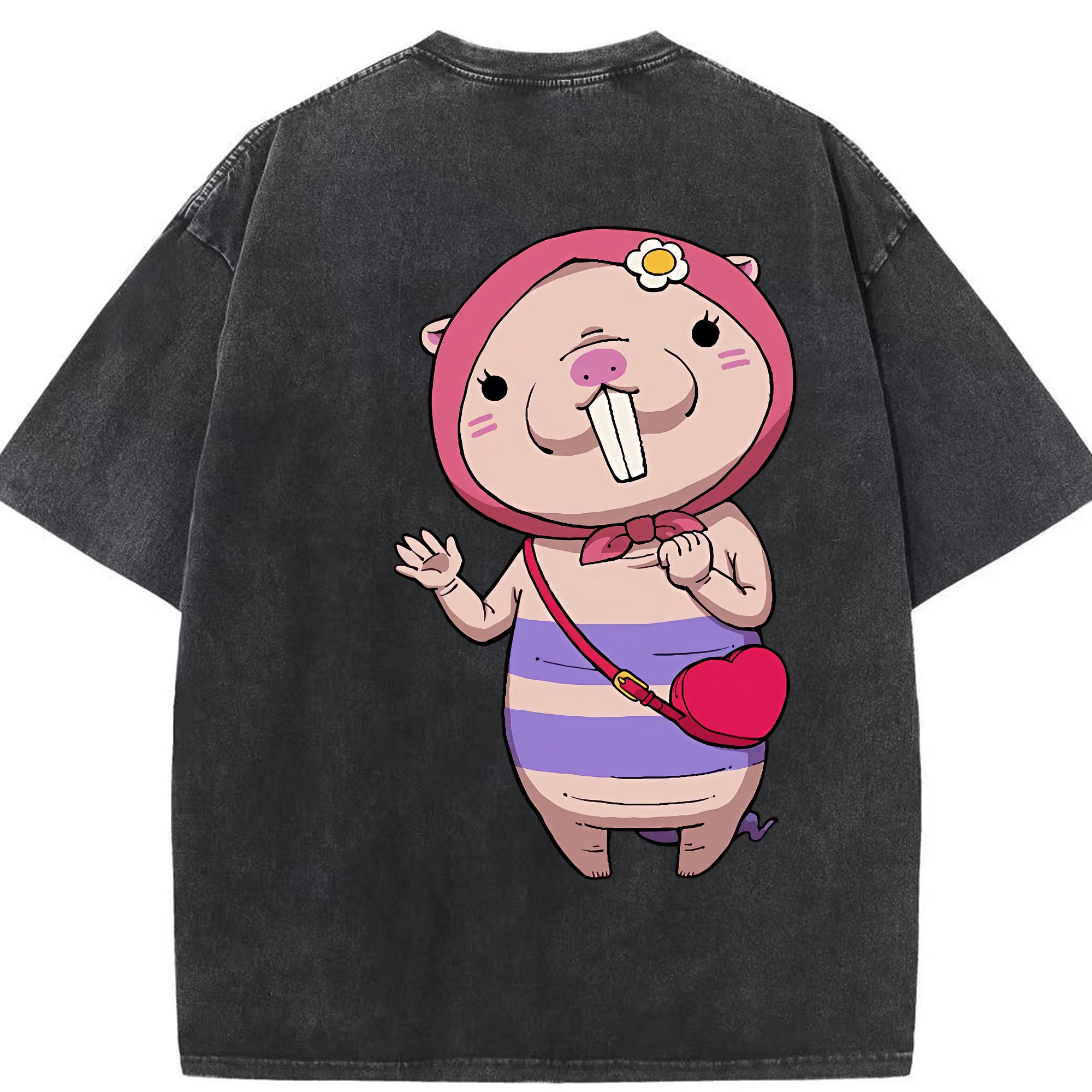 （画像用） 妖怪ウォッチ Yo-kai Watch 綿100% ヴィンテージ風 半袖Tシャツ（背面プリント）