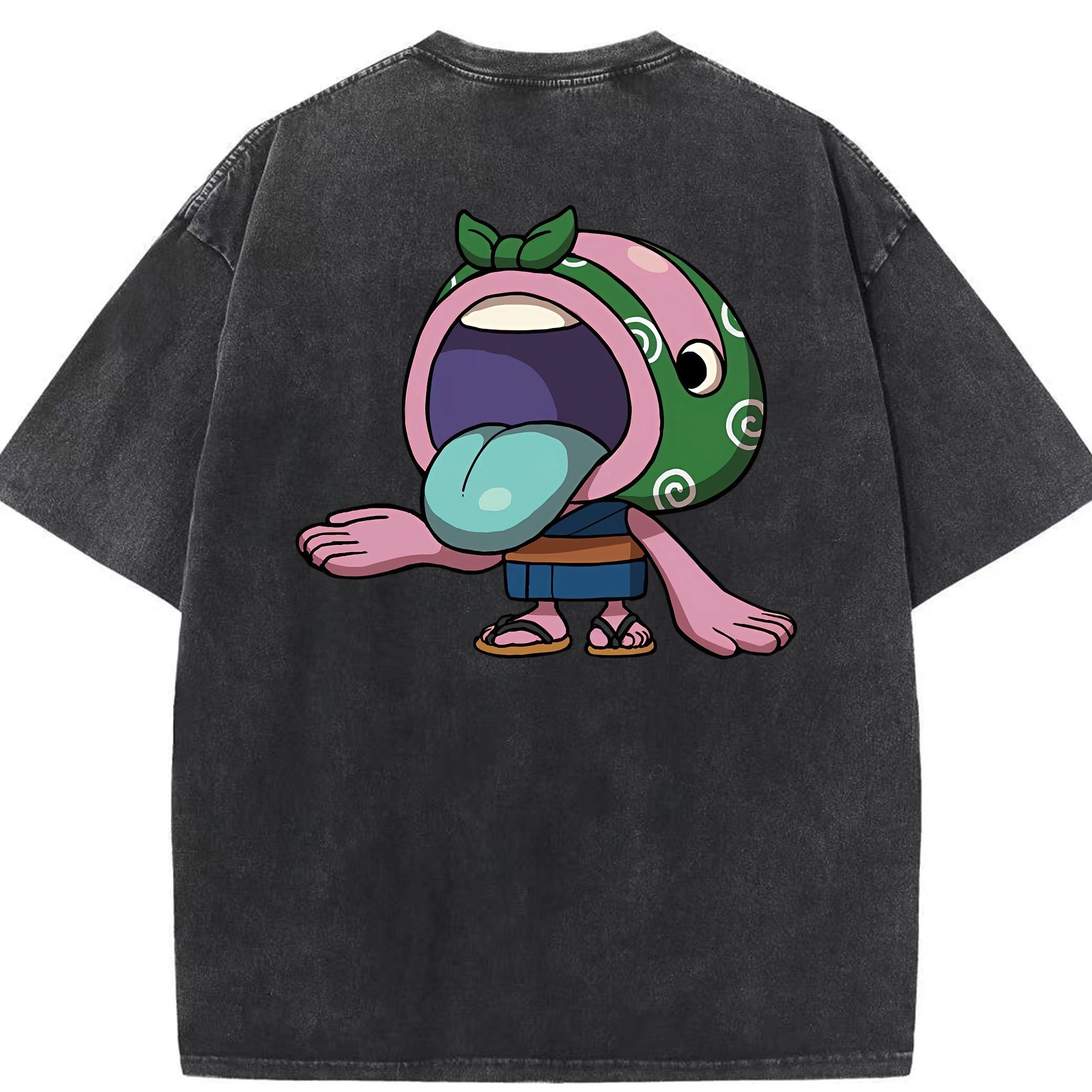 （画像用） 妖怪ウォッチ Yo-kai Watch 綿100% ヴィンテージ風 半袖Tシャツ（背面プリント）