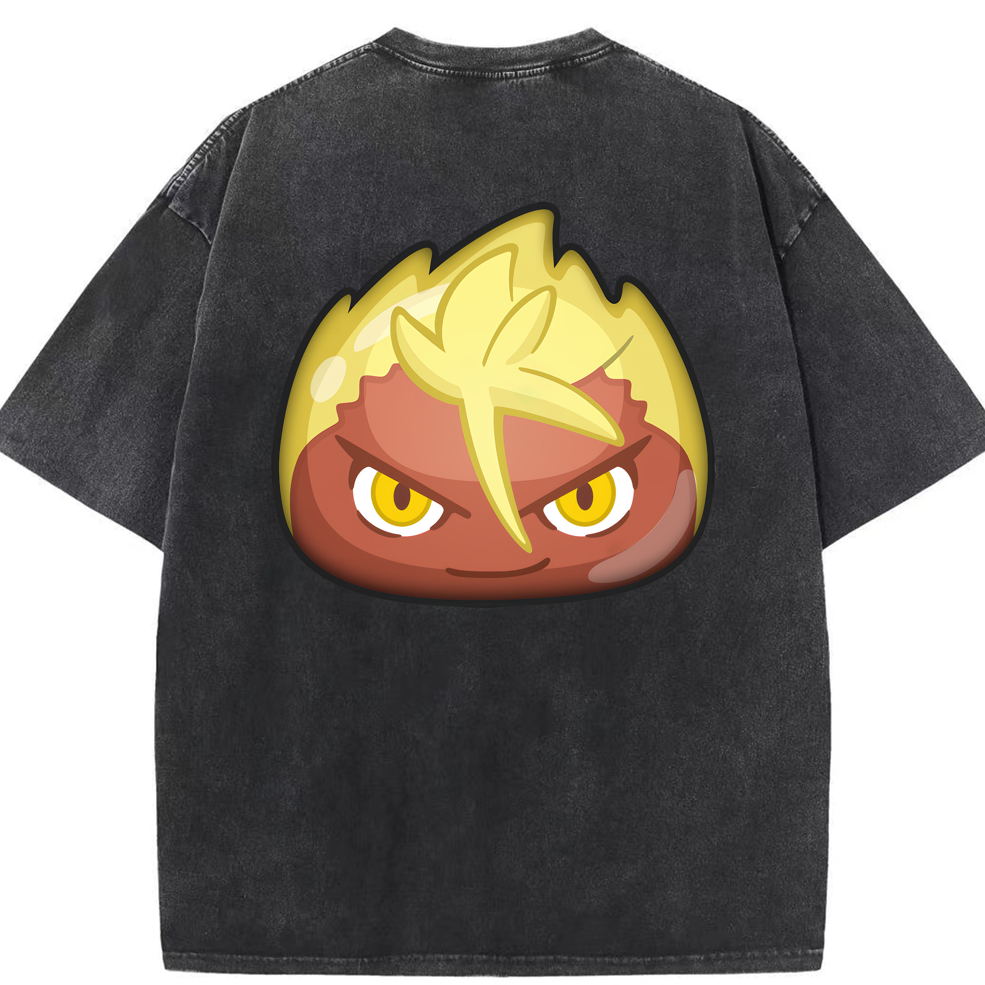 （画像用） 妖怪ウォッチ Yo-kai Watch 綿100% ヴィンテージ風 半袖Tシャツ（背面プリント）