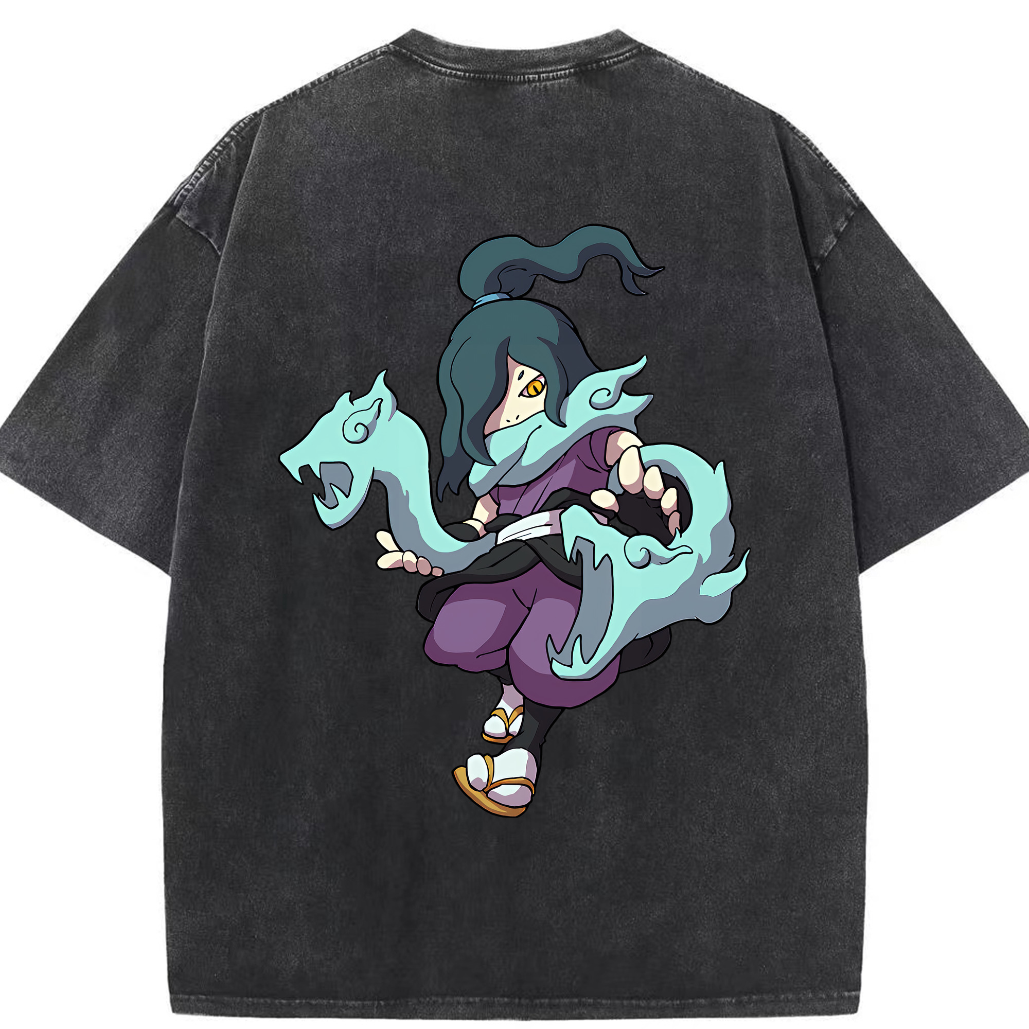 （画像用） 妖怪ウォッチ Yo-kai Watch 綿100% ヴィンテージ風 半袖Tシャツ（背面プリント）