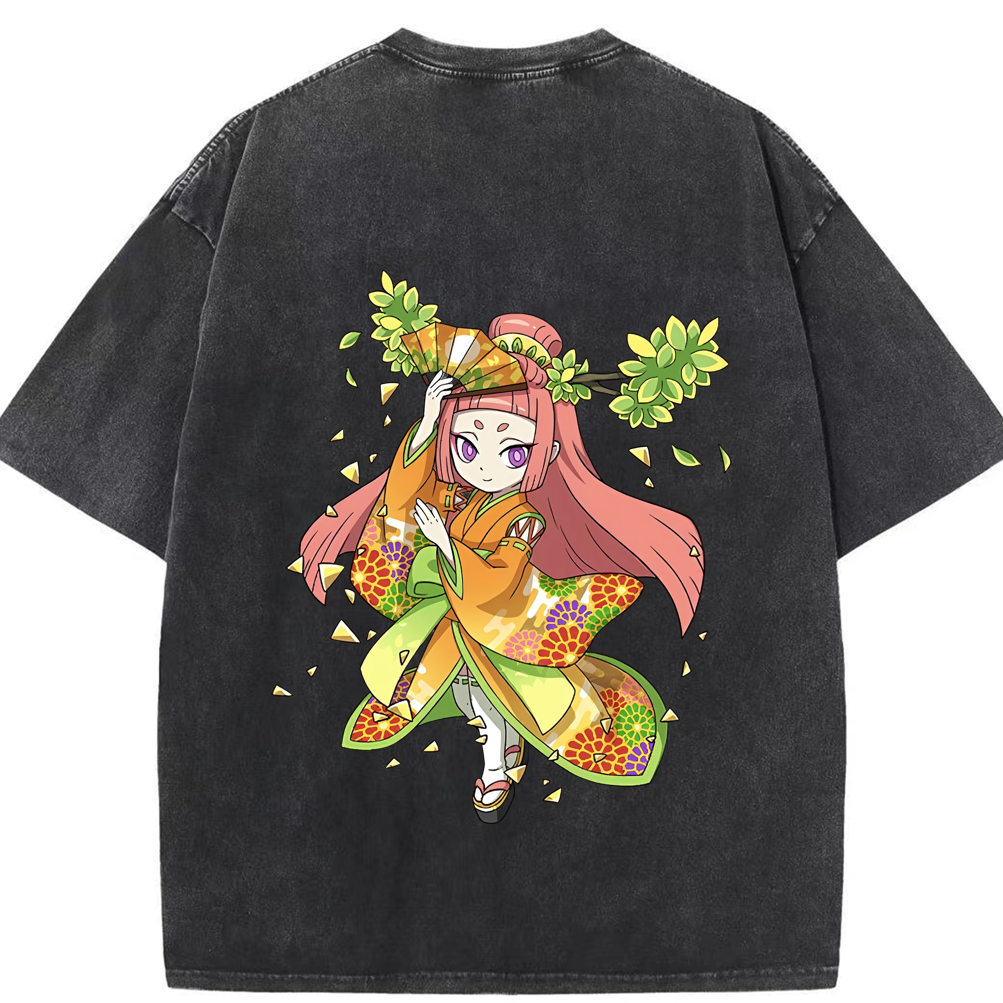（画像用） 妖怪ウォッチ Yo-kai Watch 綿100% ヴィンテージ風 半袖Tシャツ（背面プリント）