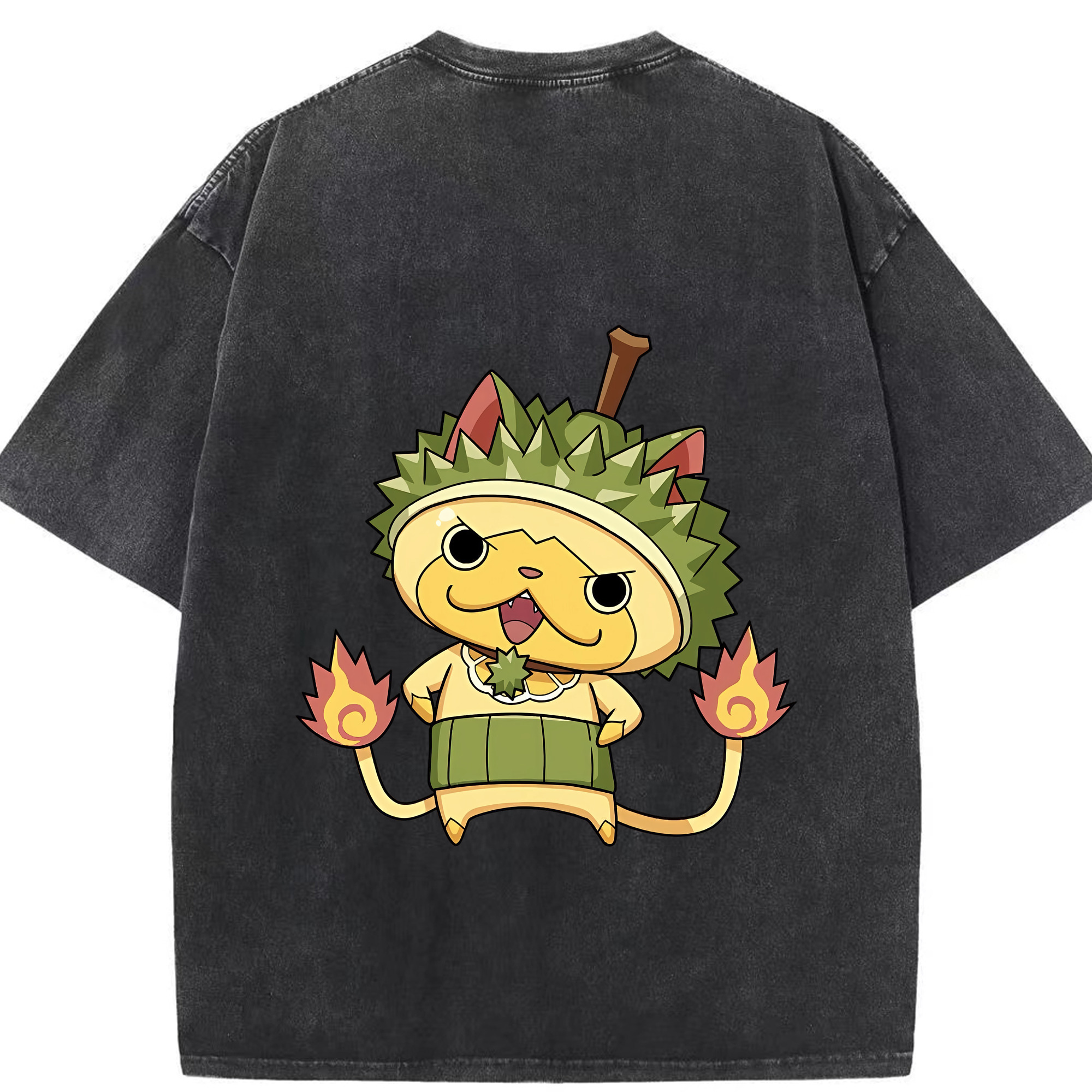 （画像用） 妖怪ウォッチ Yo-kai Watch 綿100% ヴィンテージ風 半袖Tシャツ（背面プリント）