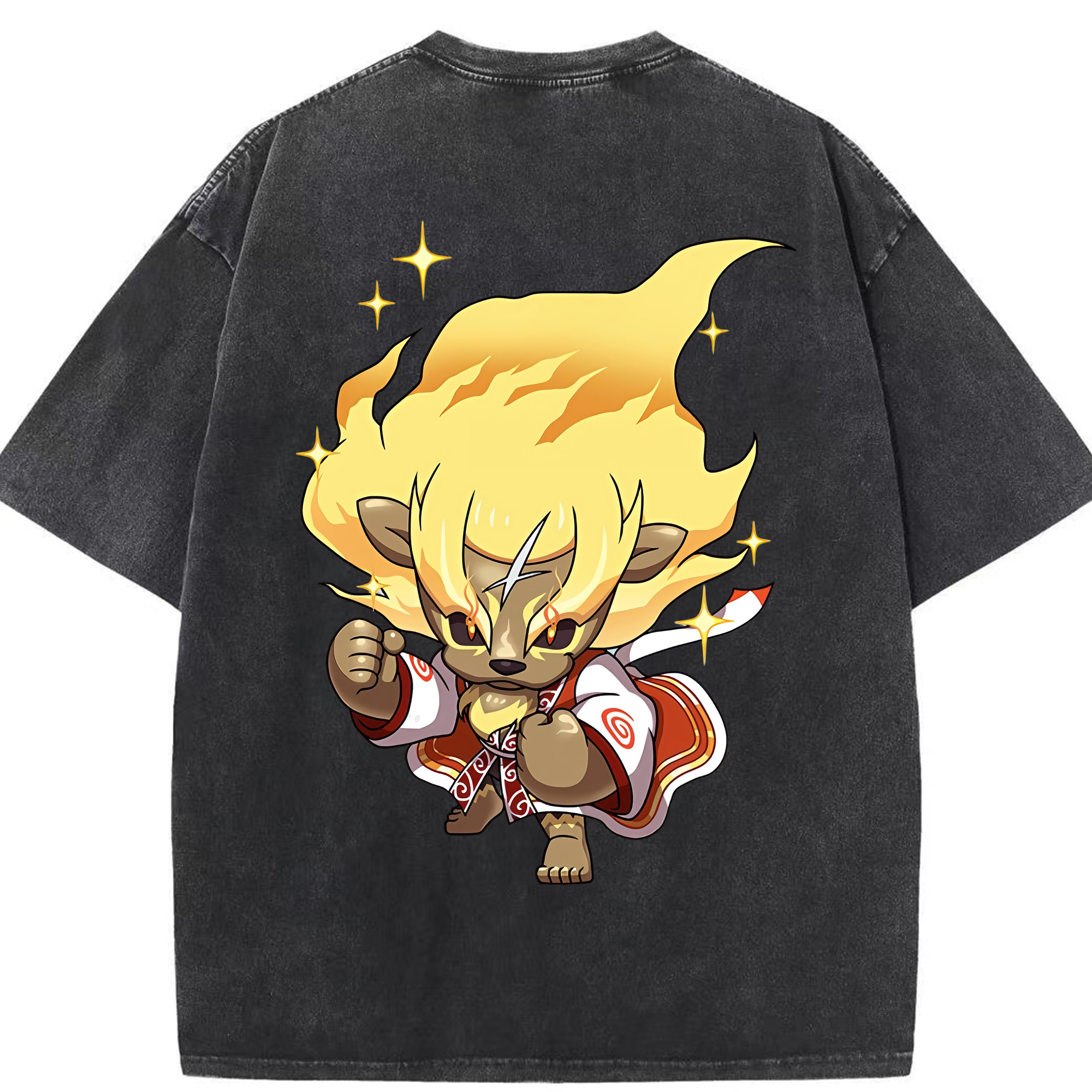 （画像用） 妖怪ウォッチ Yo-kai Watch 綿100% ヴィンテージ風 半袖Tシャツ（背面プリント）
