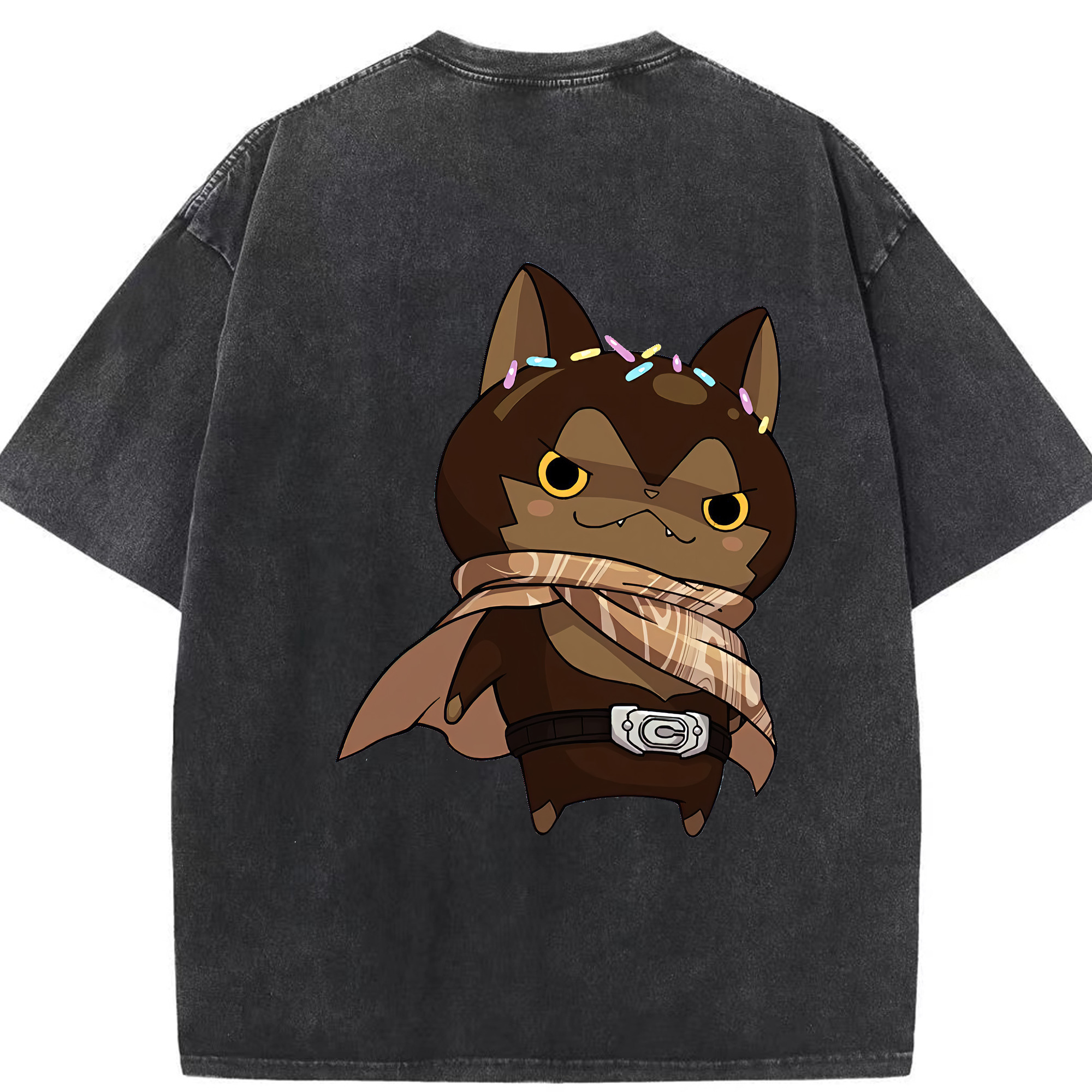 （画像用） 妖怪ウォッチ Yo-kai Watch 綿100% ヴィンテージ風 半袖Tシャツ（背面プリント）
