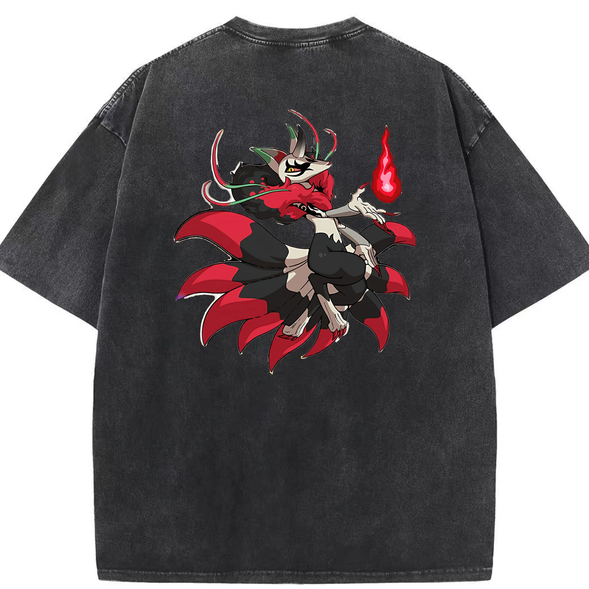 （画像用） 妖怪ウォッチ Yo-kai Watch 綿100% ヴィンテージ風 半袖Tシャツ（背面プリント）