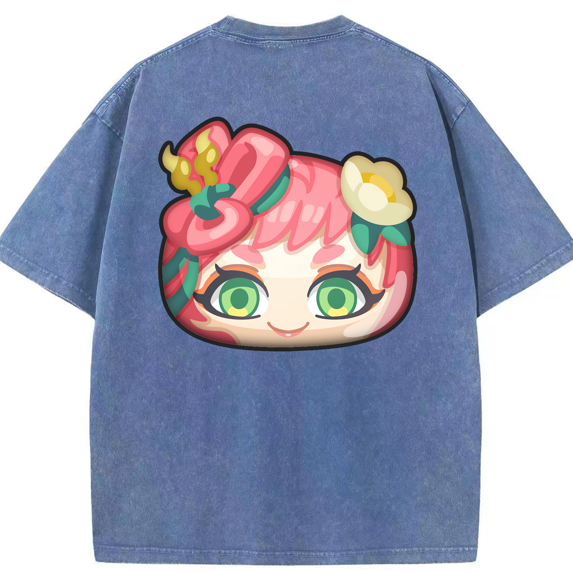 （画像用） 妖怪ウォッチ Yo-kai Watch 綿100% ヴィンテージ風 半袖Tシャツ（背面プリント）