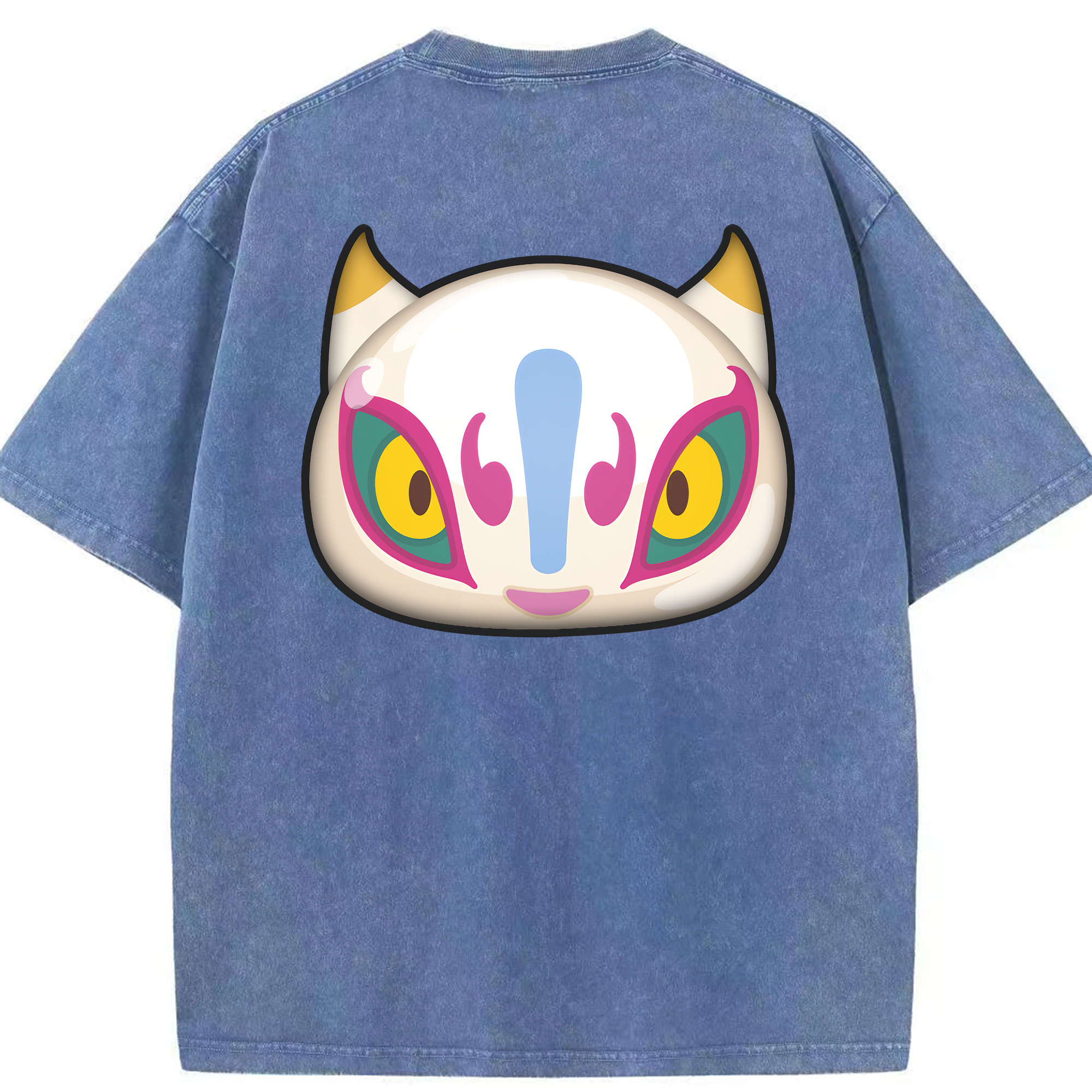 （画像用） 妖怪ウォッチ Yo-kai Watch 綿100% ヴィンテージ風 半袖Tシャツ（背面プリント）