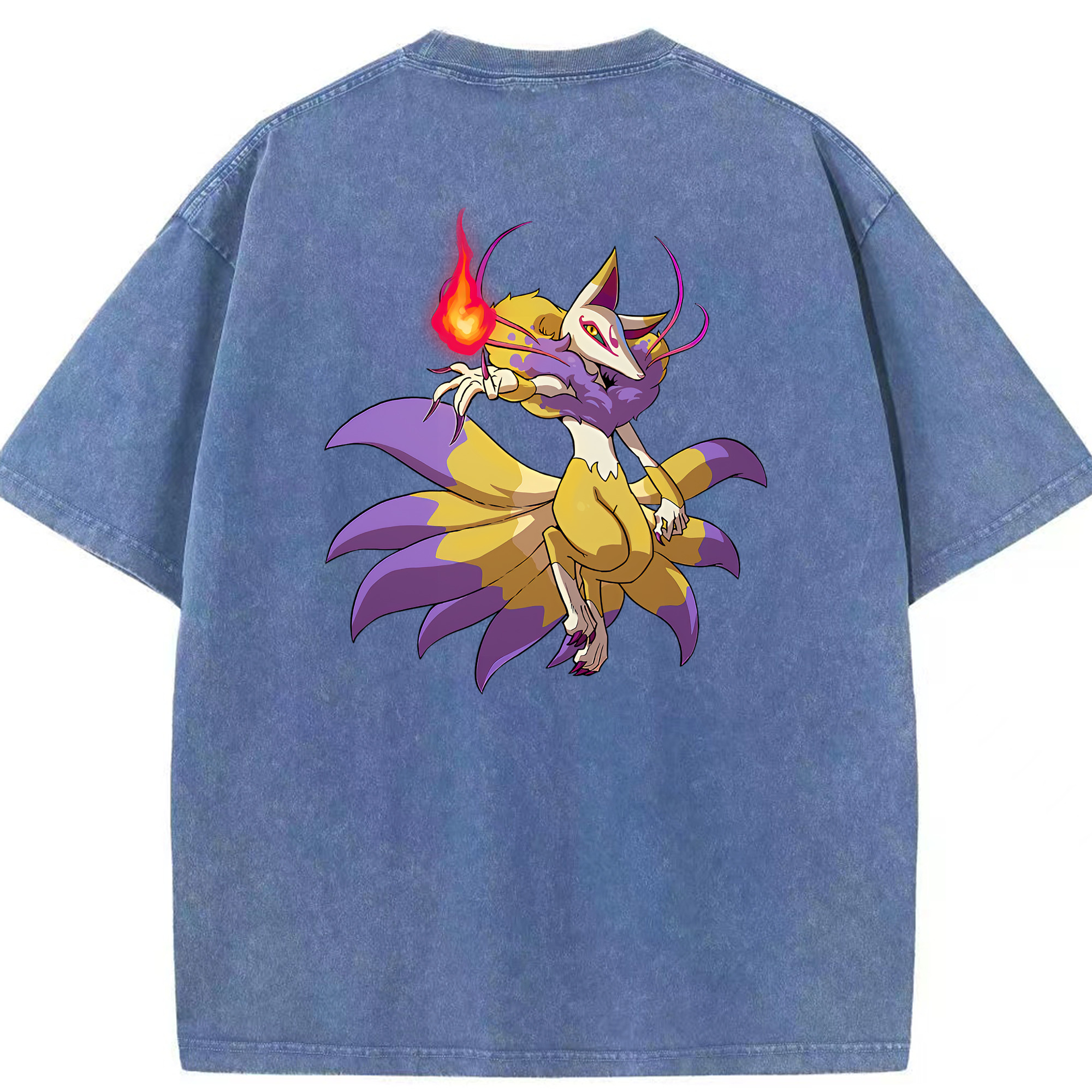 （画像用） 妖怪ウォッチ Yo-kai Watch 綿100% ヴィンテージ風 半袖Tシャツ（背面プリント）