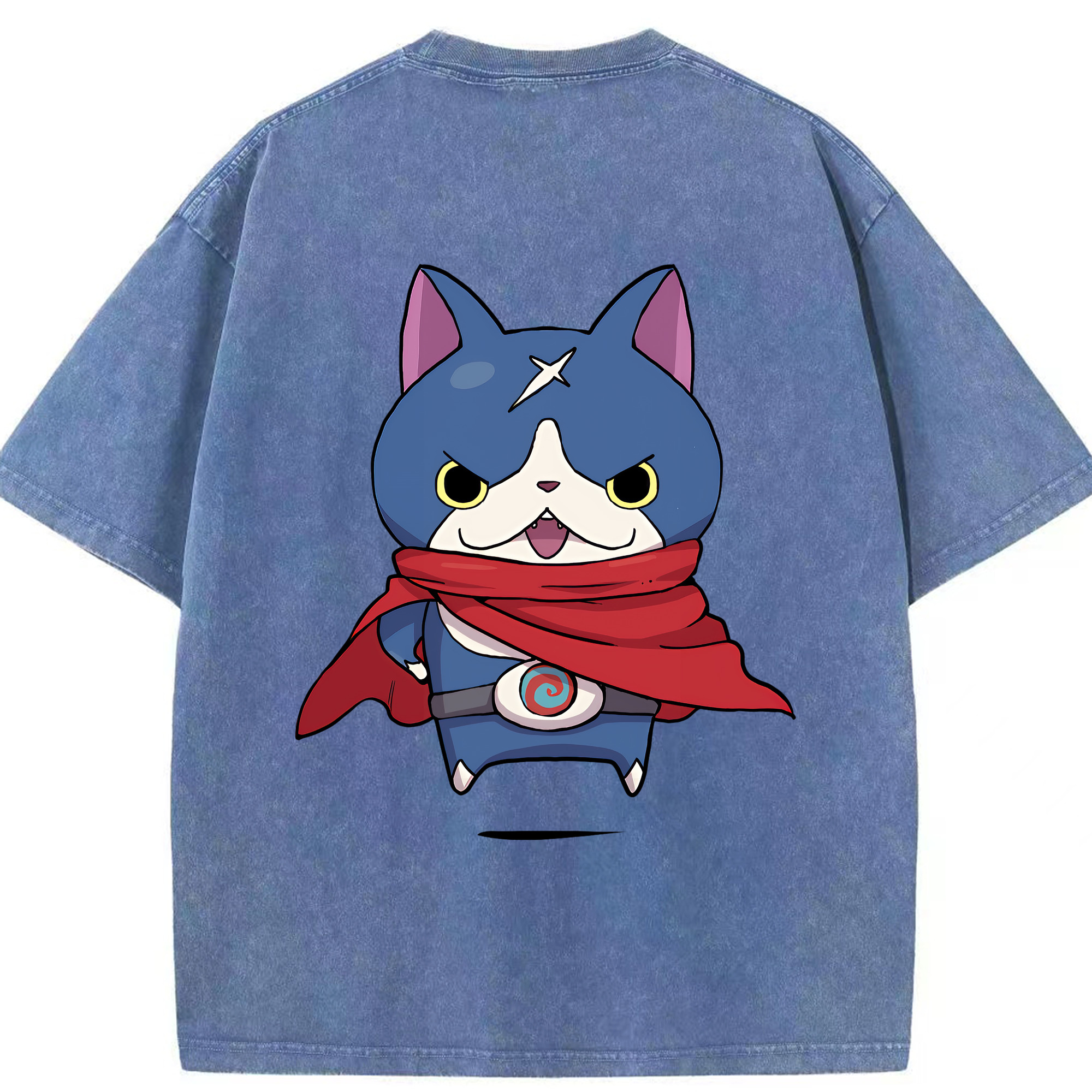 （画像用） 妖怪ウォッチ Yo-kai Watch 綿100% ヴィンテージ風 半袖Tシャツ（背面プリント）