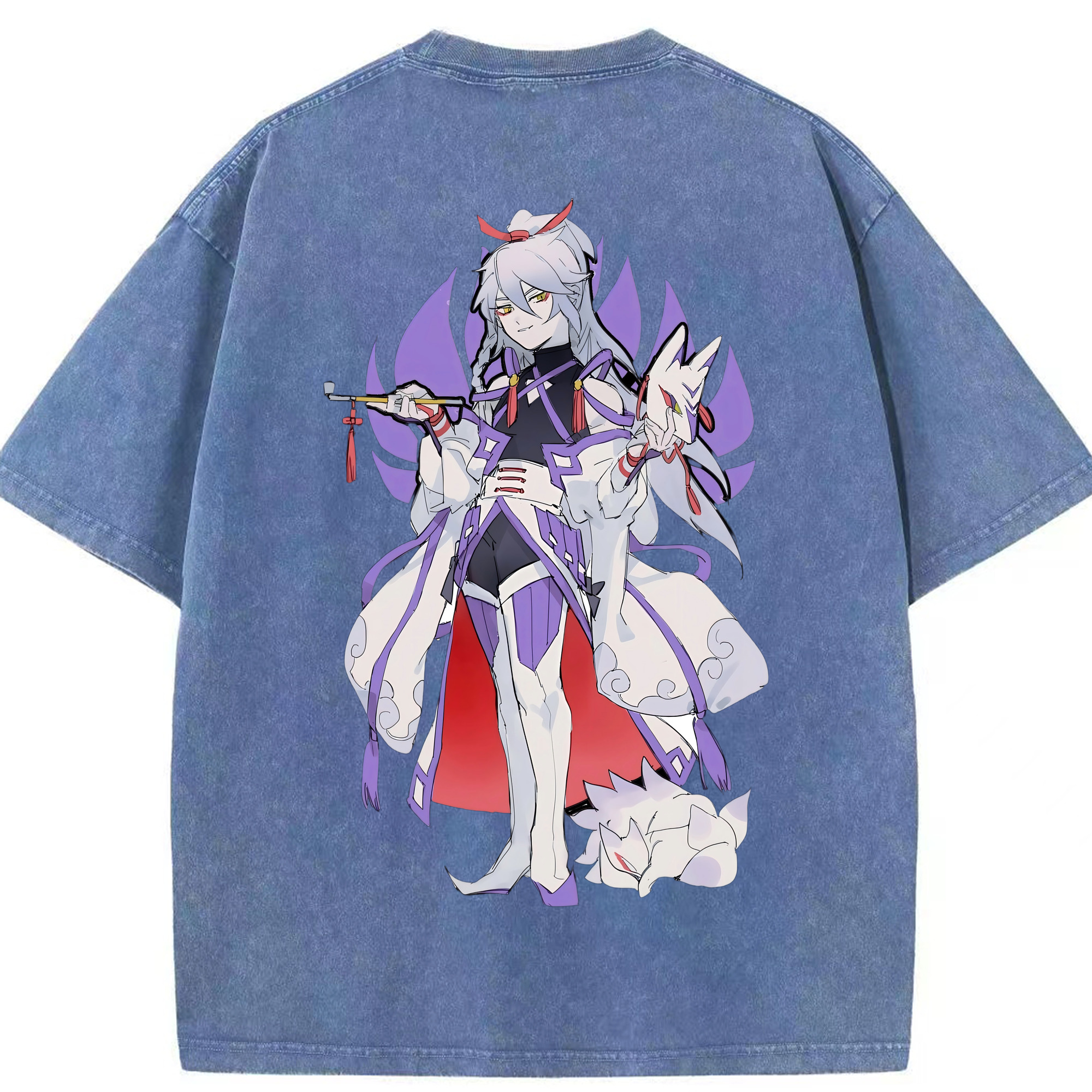 （画像用） 妖怪ウォッチ Yo-kai Watch 綿100% ヴィンテージ風 半袖Tシャツ（背面プリント）