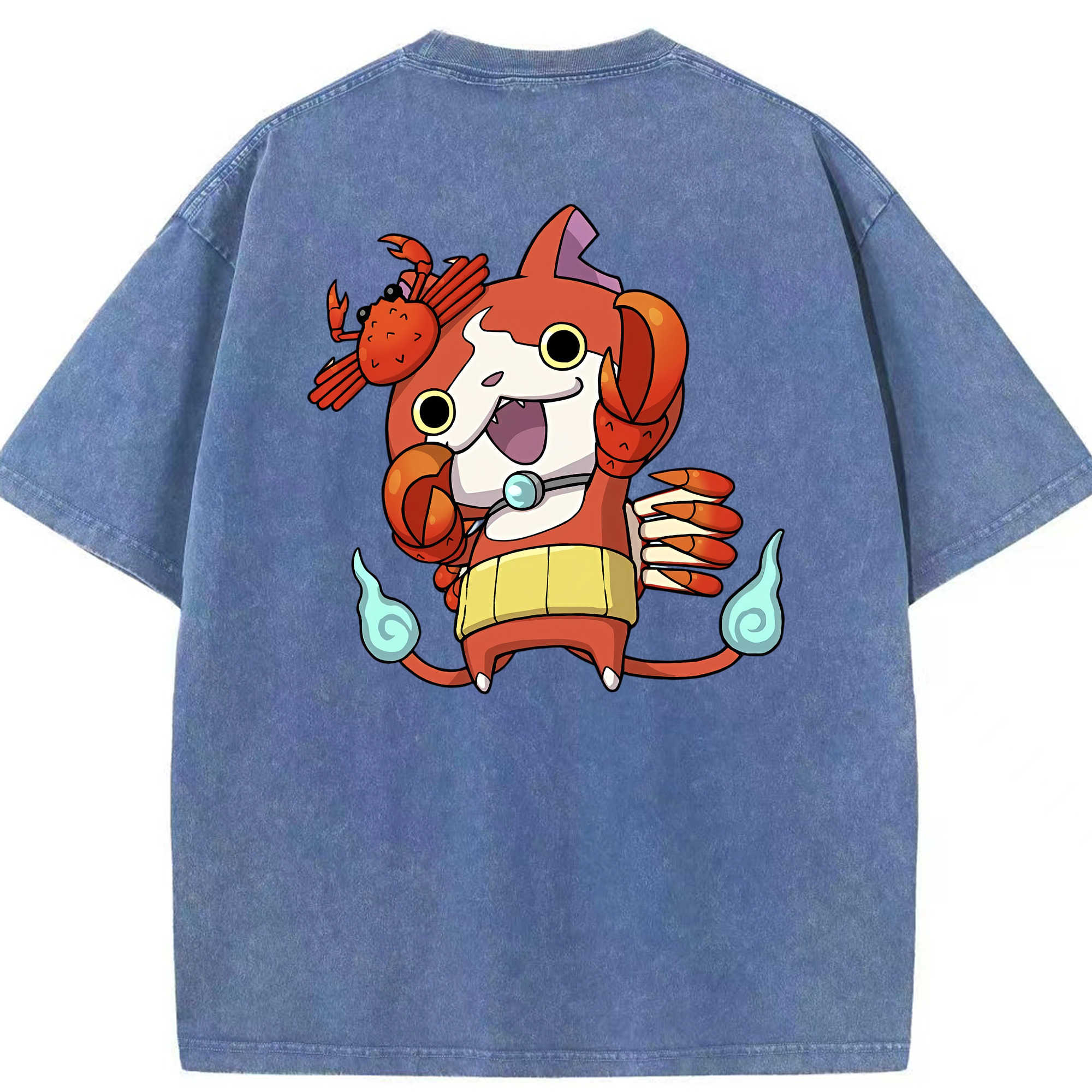 （画像用） 妖怪ウォッチ Yo-kai Watch 綿100% ヴィンテージ風 半袖Tシャツ（背面プリント）