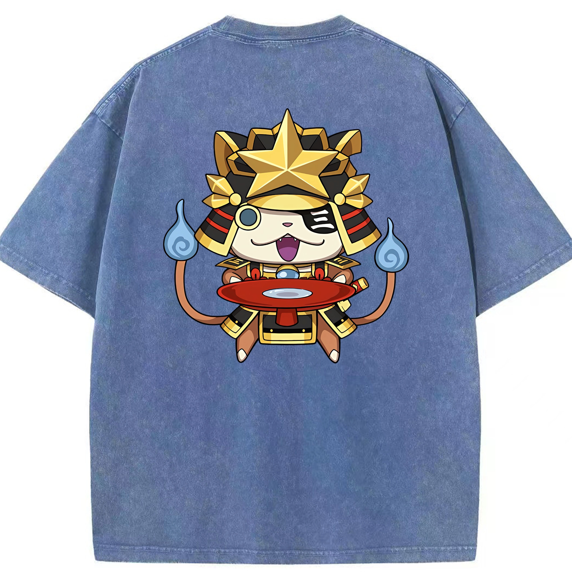 （画像用） 妖怪ウォッチ Yo-kai Watch 綿100% ヴィンテージ風 半袖Tシャツ（背面プリント）