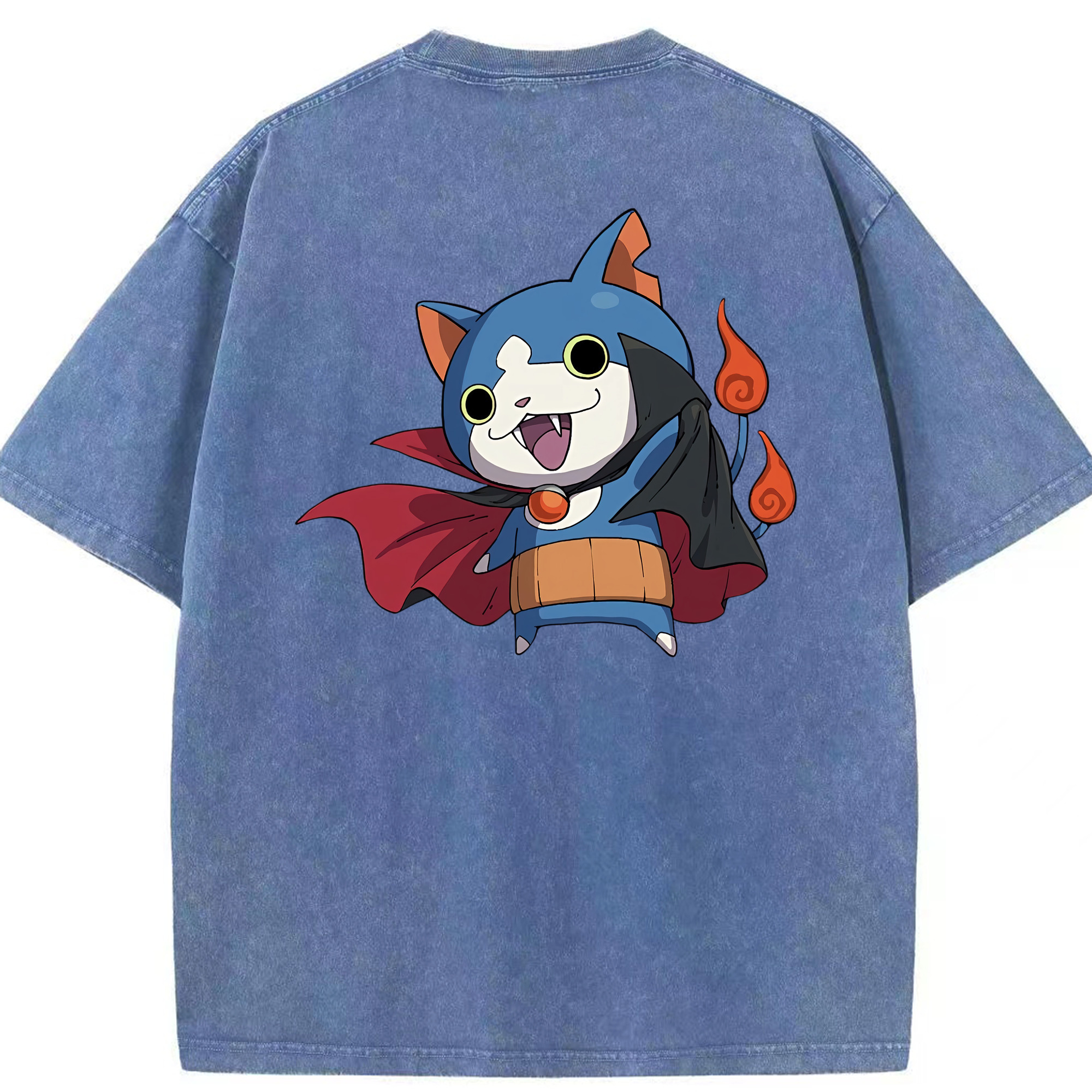 （画像用） 妖怪ウォッチ Yo-kai Watch 綿100% ヴィンテージ風 半袖Tシャツ（背面プリント）