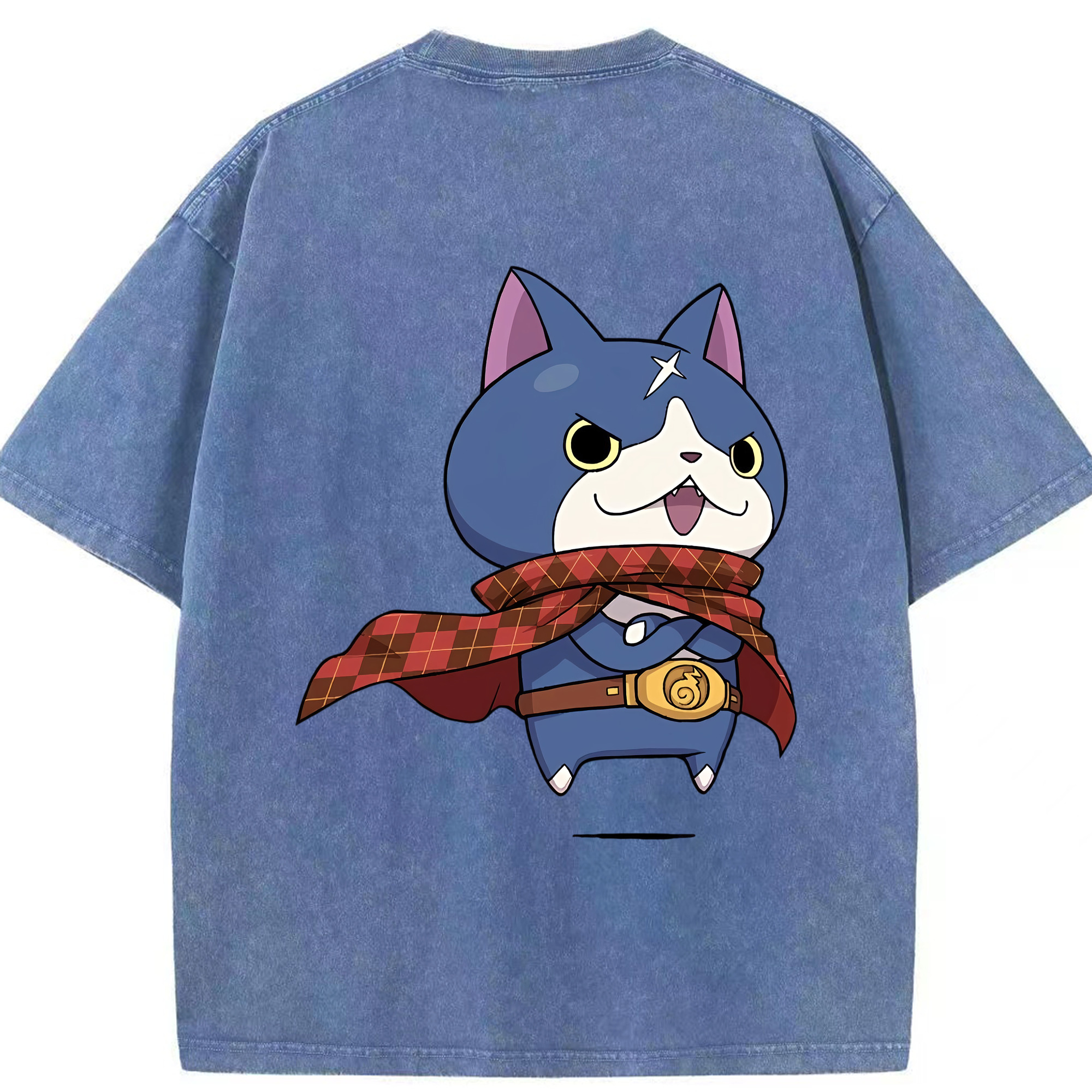 （画像用） 妖怪ウォッチ Yo-kai Watch 綿100% ヴィンテージ風 半袖Tシャツ（背面プリント）