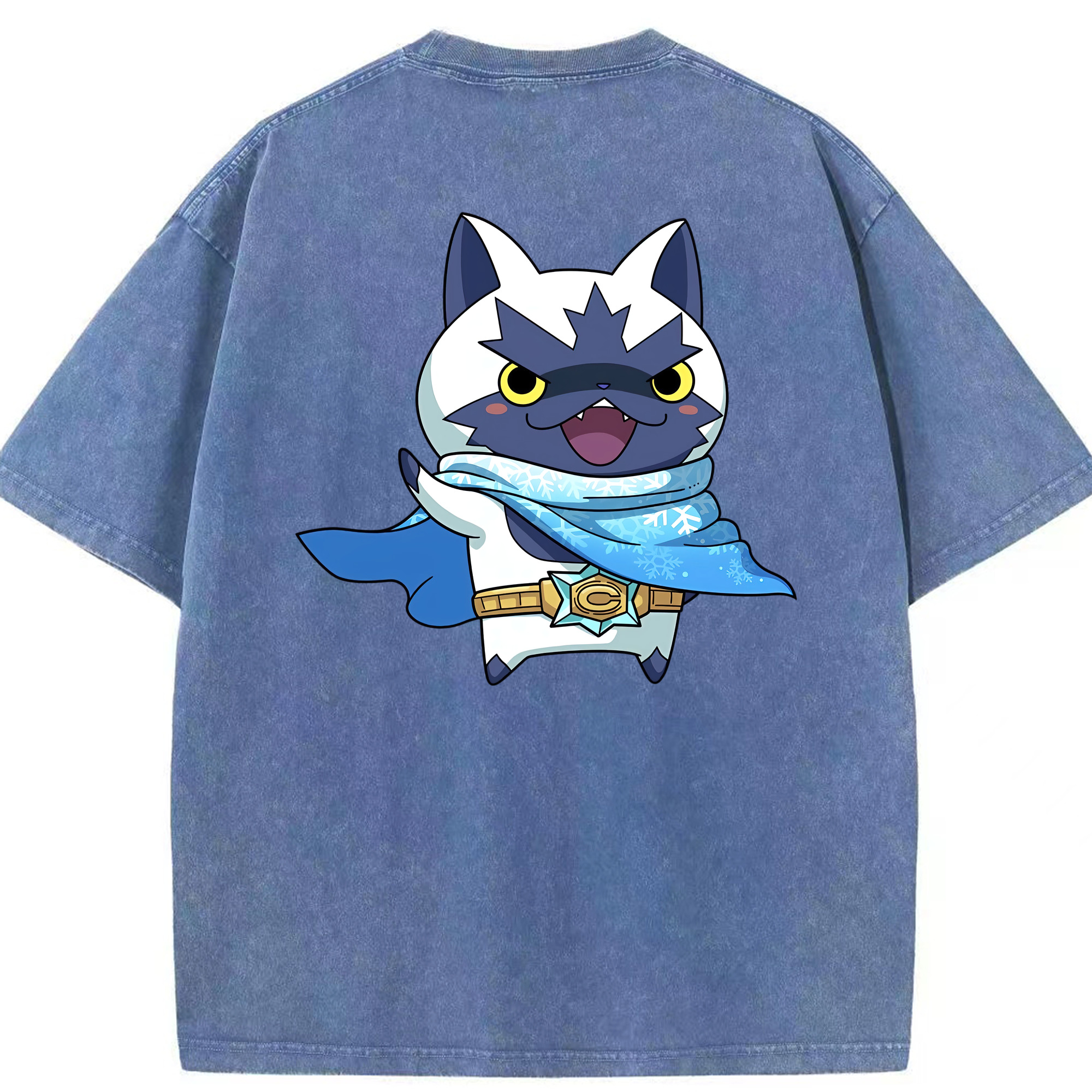 （画像用） 妖怪ウォッチ Yo-kai Watch 綿100% ヴィンテージ風 半袖Tシャツ（背面プリント）