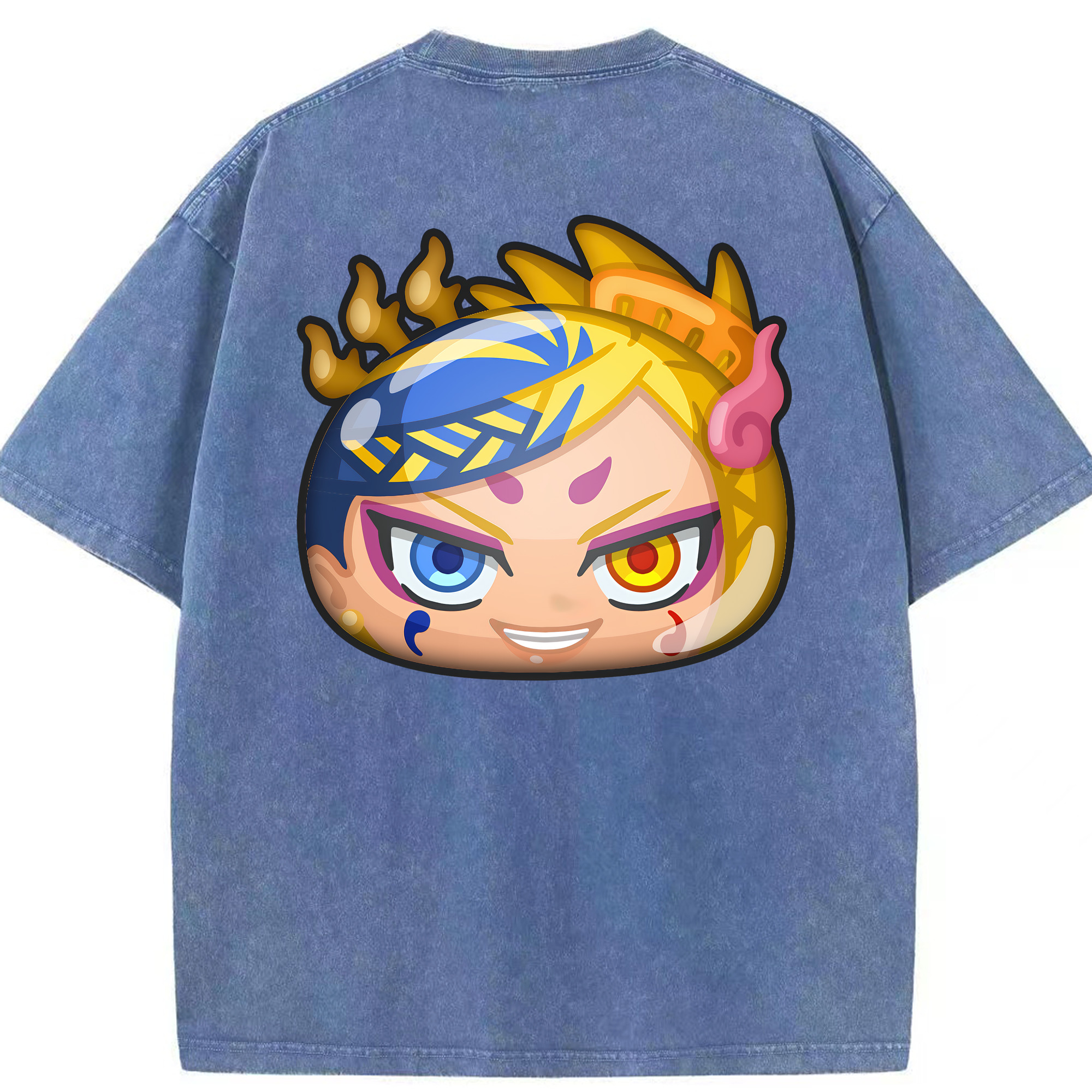 （画像用） 妖怪ウォッチ Yo-kai Watch 綿100% ヴィンテージ風 半袖Tシャツ（背面プリント）