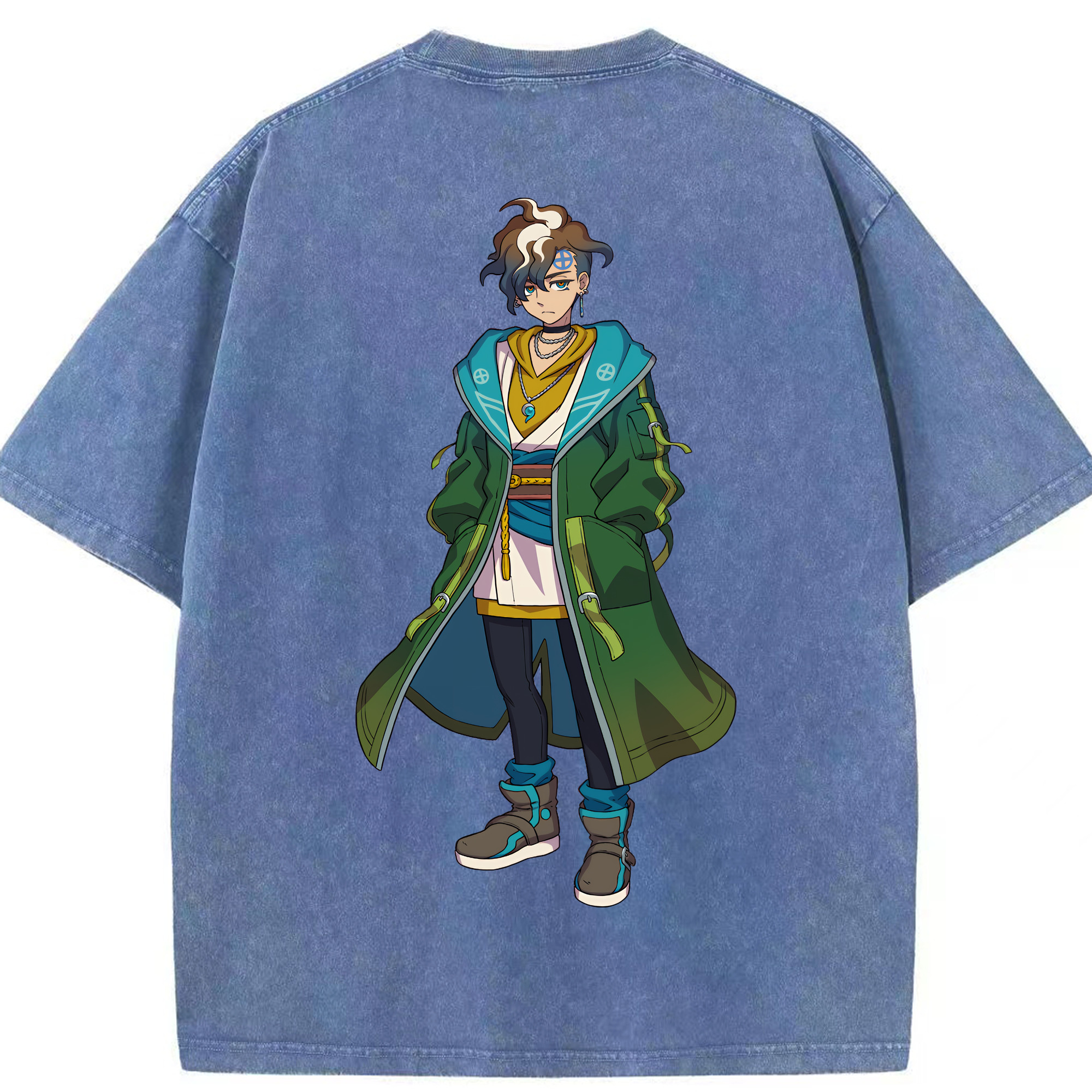 （画像用） 妖怪ウォッチ Yo-kai Watch 綿100% ヴィンテージ風 半袖Tシャツ（背面プリント）