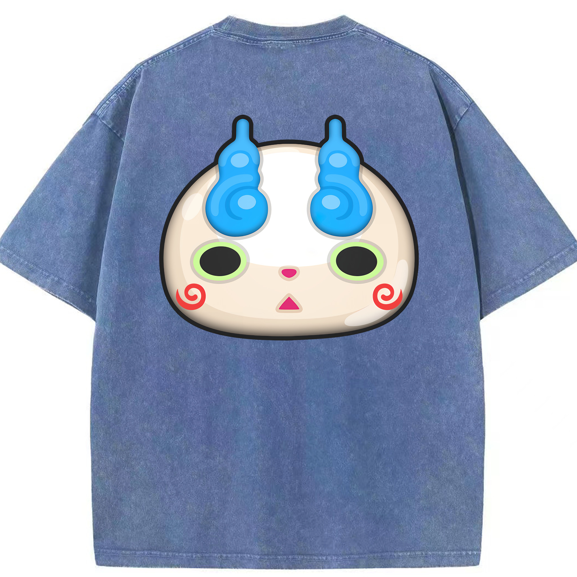 （画像用） 妖怪ウォッチ Yo-kai Watch 綿100% ヴィンテージ風 半袖Tシャツ（背面プリント）