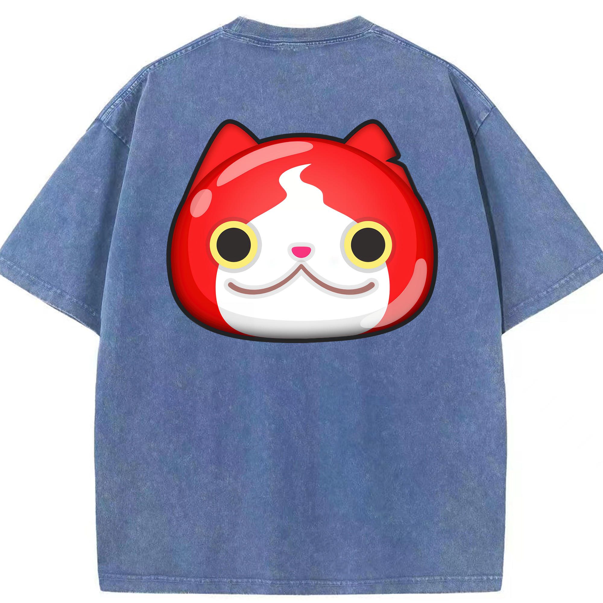 （画像用） 妖怪ウォッチ Yo-kai Watch 綿100% ヴィンテージ風 半袖Tシャツ（背面プリント）