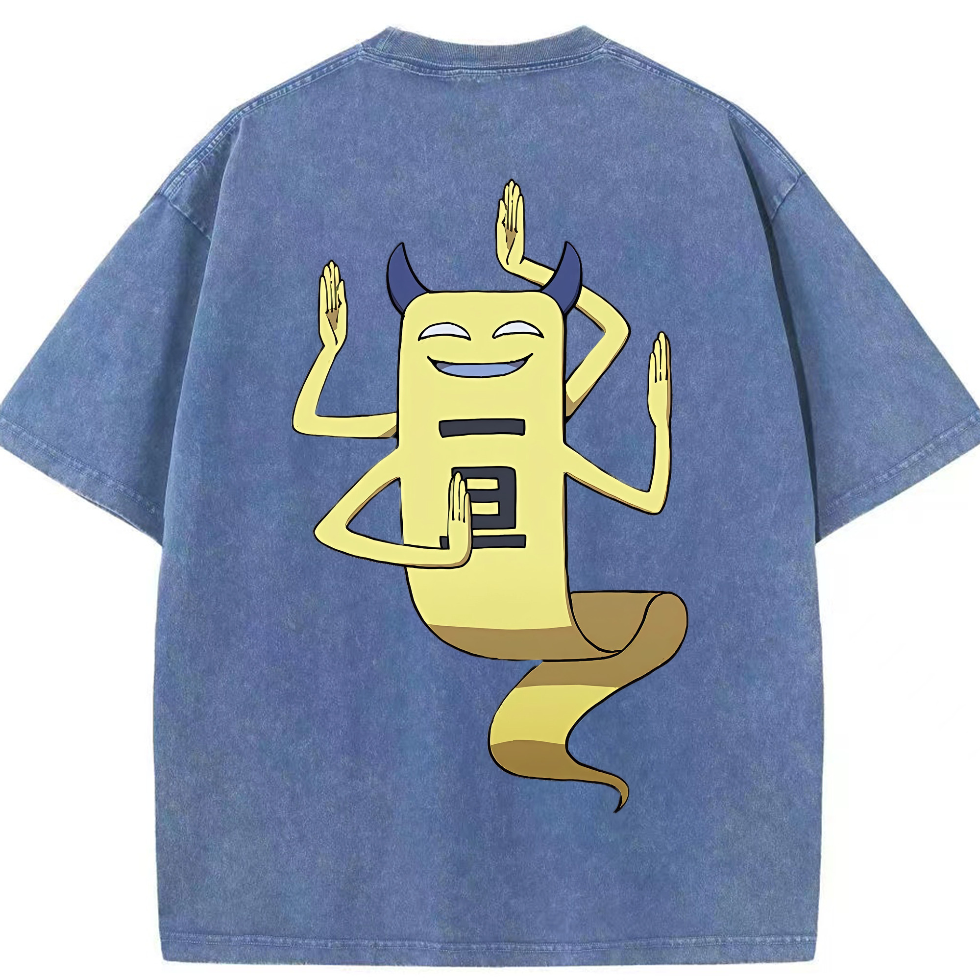 （画像用） 妖怪ウォッチ Yo-kai Watch 綿100% ヴィンテージ風 半袖Tシャツ（背面プリント）