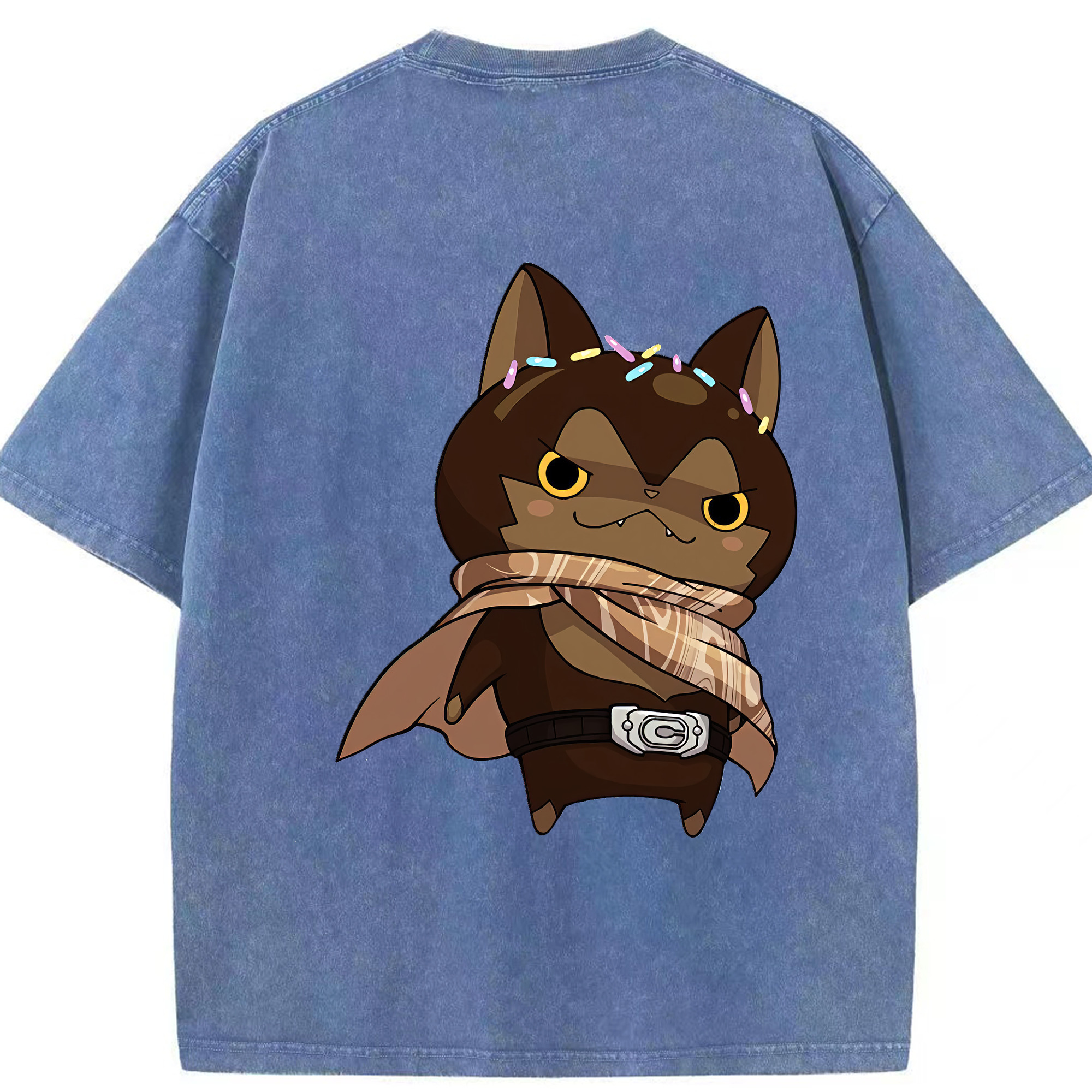 （画像用） 妖怪ウォッチ Yo-kai Watch 綿100% ヴィンテージ風 半袖Tシャツ（背面プリント）