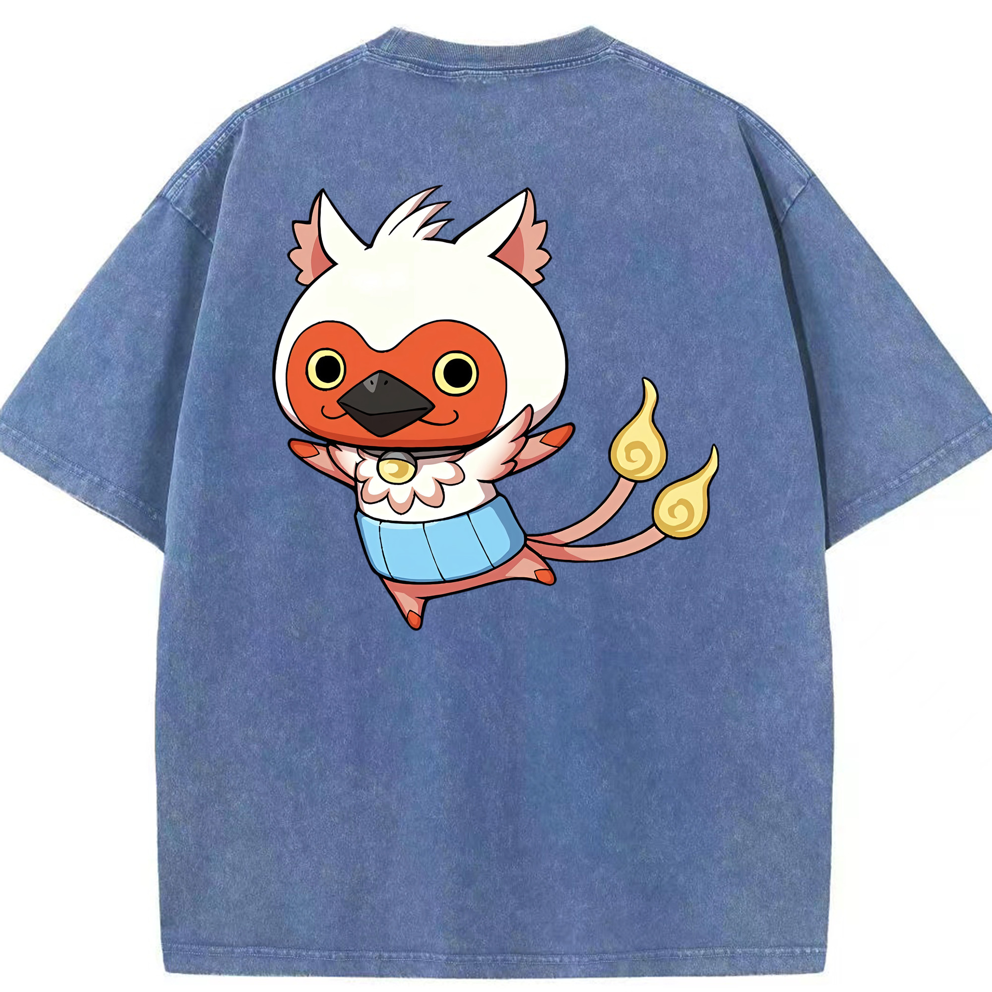 （画像用） 妖怪ウォッチ Yo-kai Watch 綿100% ヴィンテージ風 半袖Tシャツ（背面プリント）