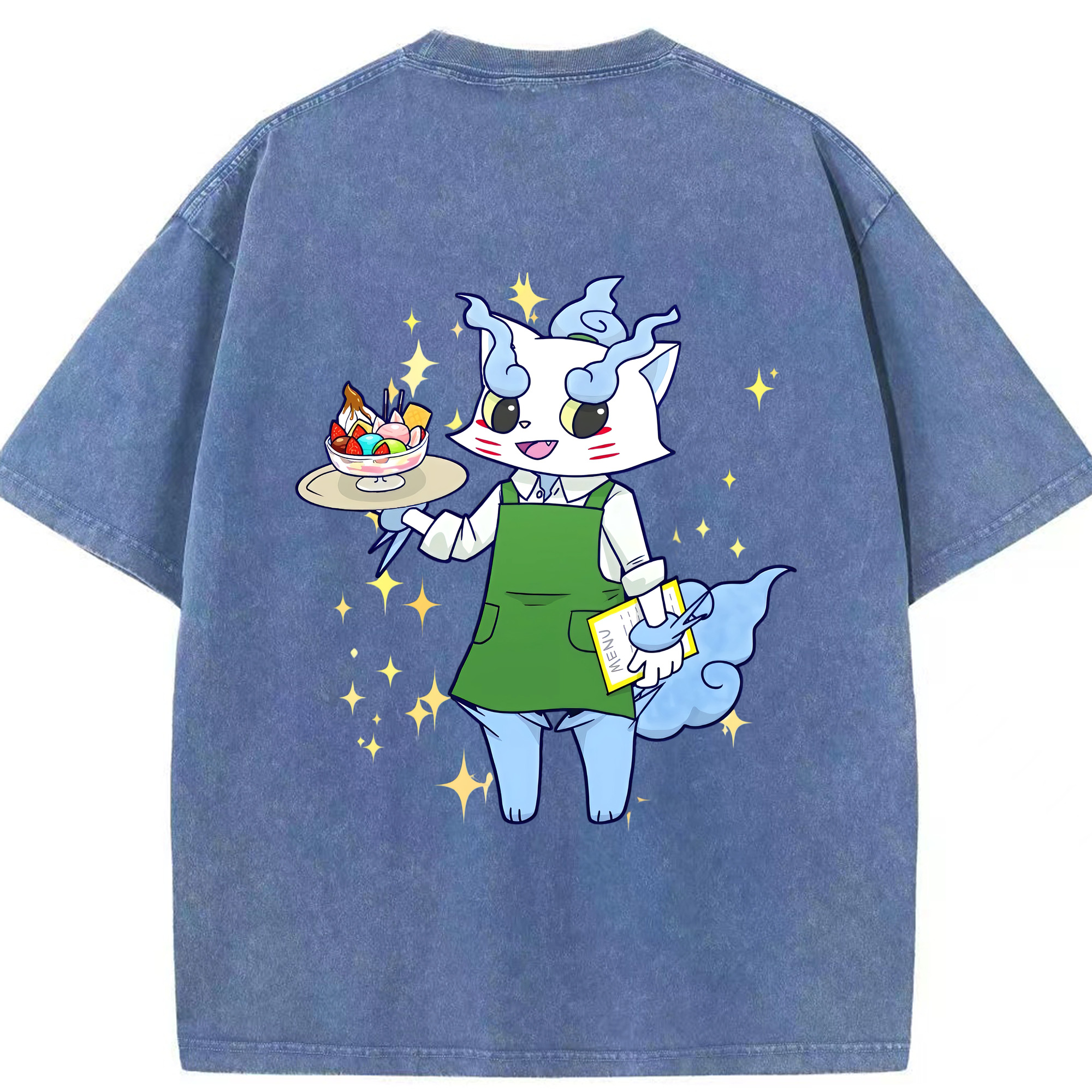 （画像用） 妖怪ウォッチ Yo-kai Watch 綿100% ヴィンテージ風 半袖Tシャツ（背面プリント）